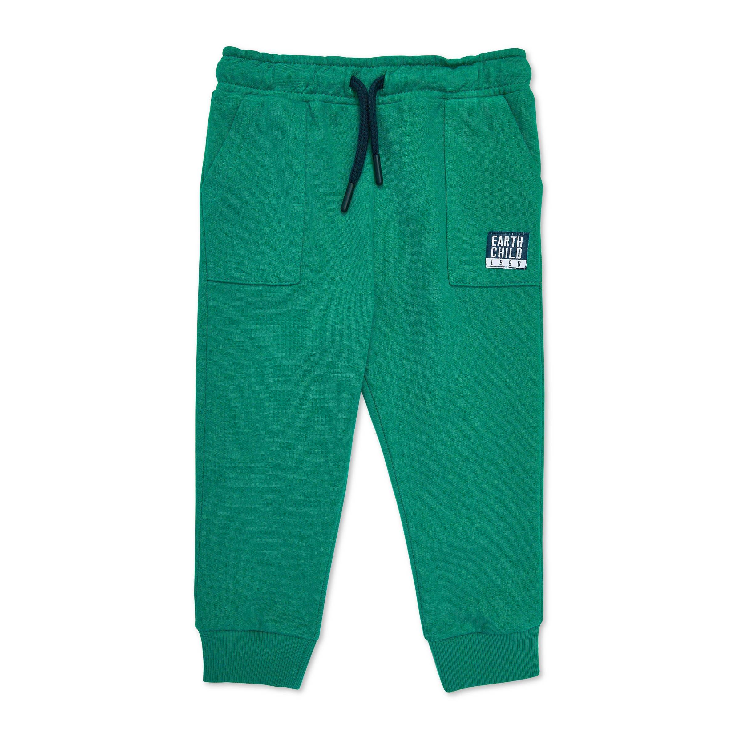 Baby Boy Green Jogger Pants (3145223) | Earthchild