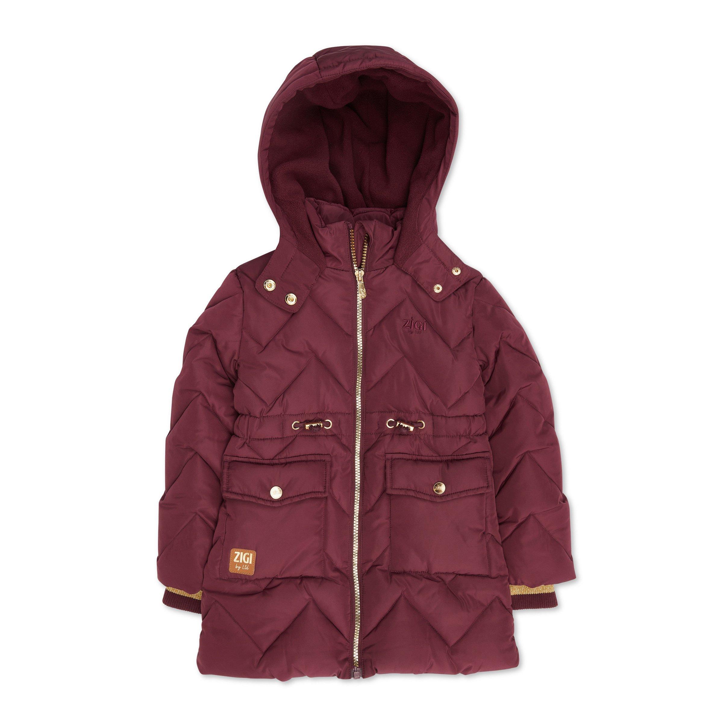 Kid Girls Burgundy Puffer Jacket (3145249) | LTD Kids