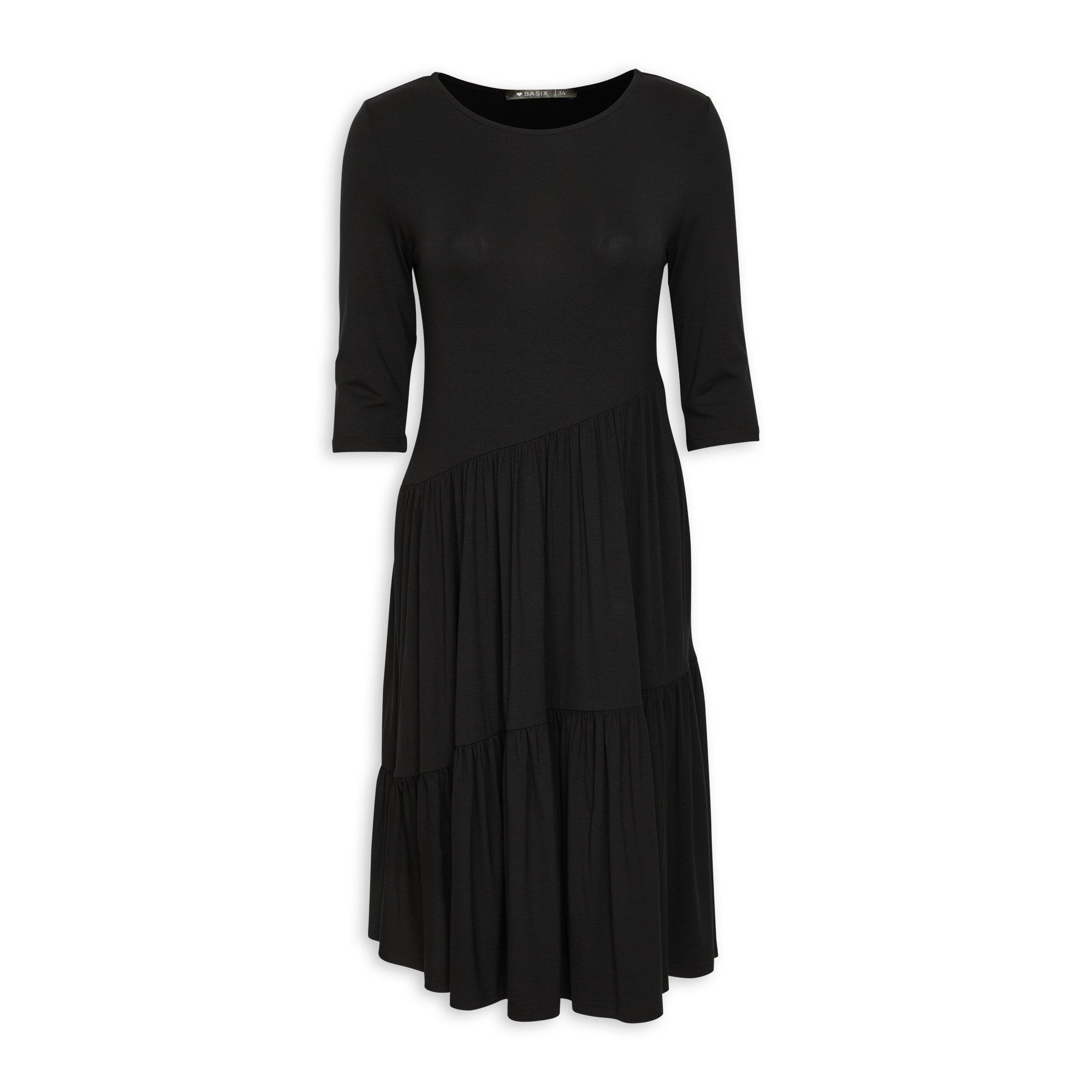 Black A-line Dress (3145302) | Basix
