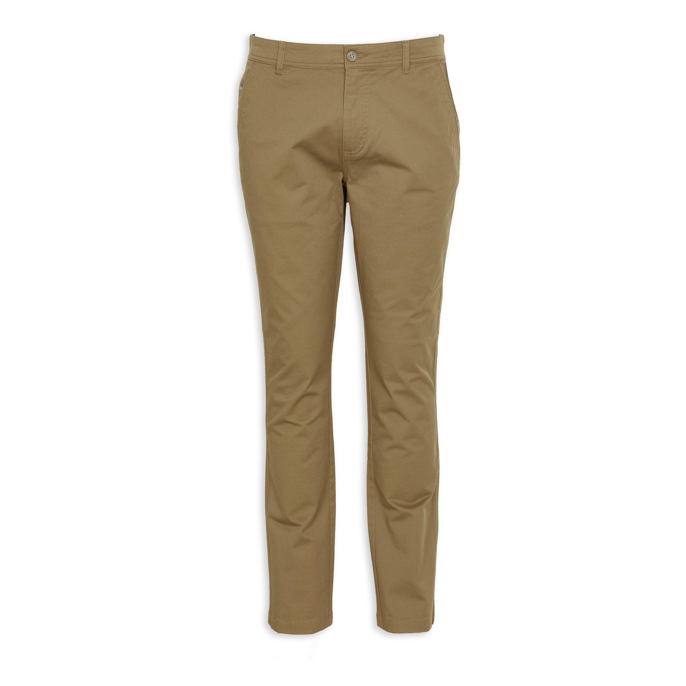 Taupe Slim Leg Chino Pants (3145863) | Truworths Man