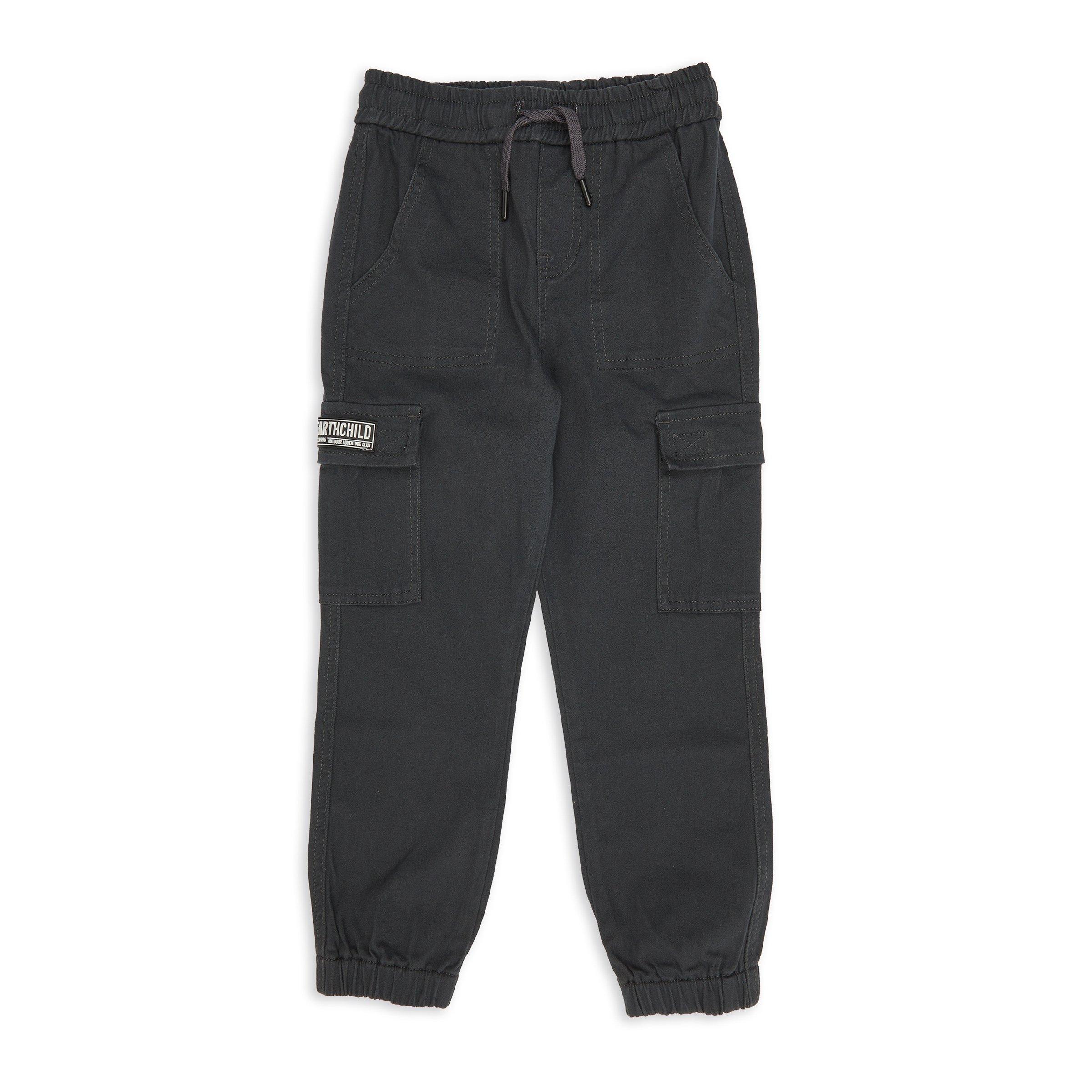 Kid Boys Grey Cargo Pants (3145940) | Earthchild