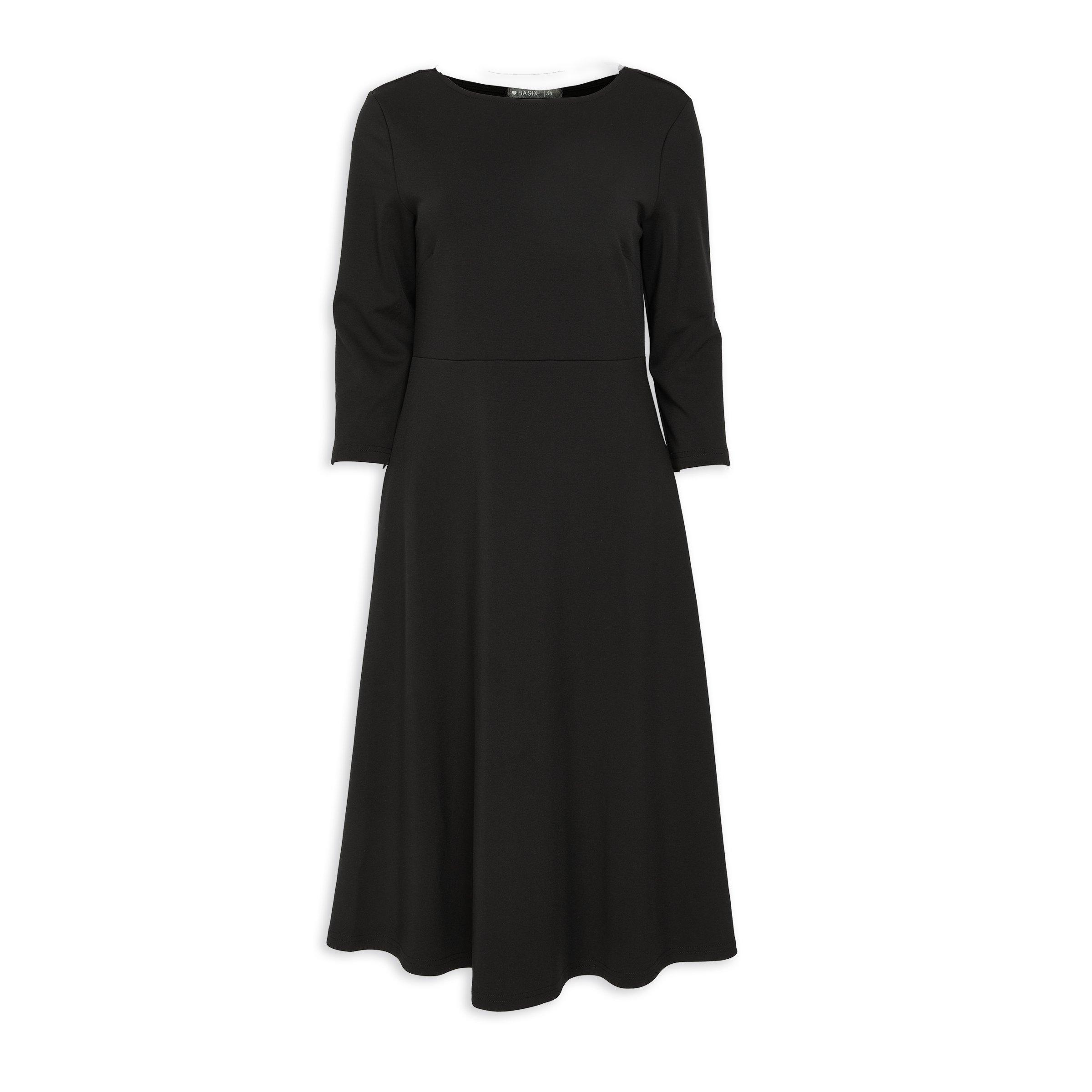 Black A-line Dress (3146172) | Basix