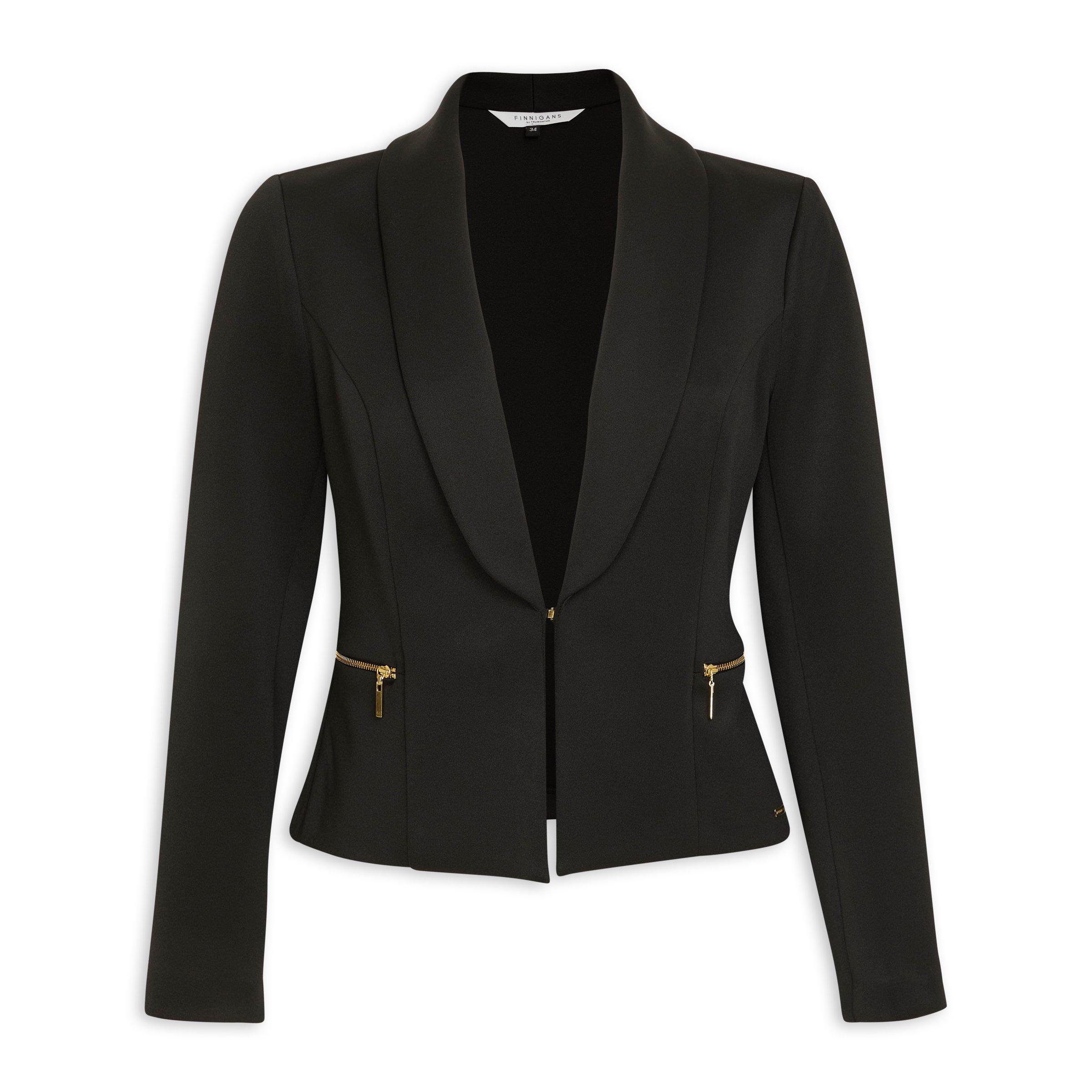 Black Retro Blazer (3146269) | Finnigans