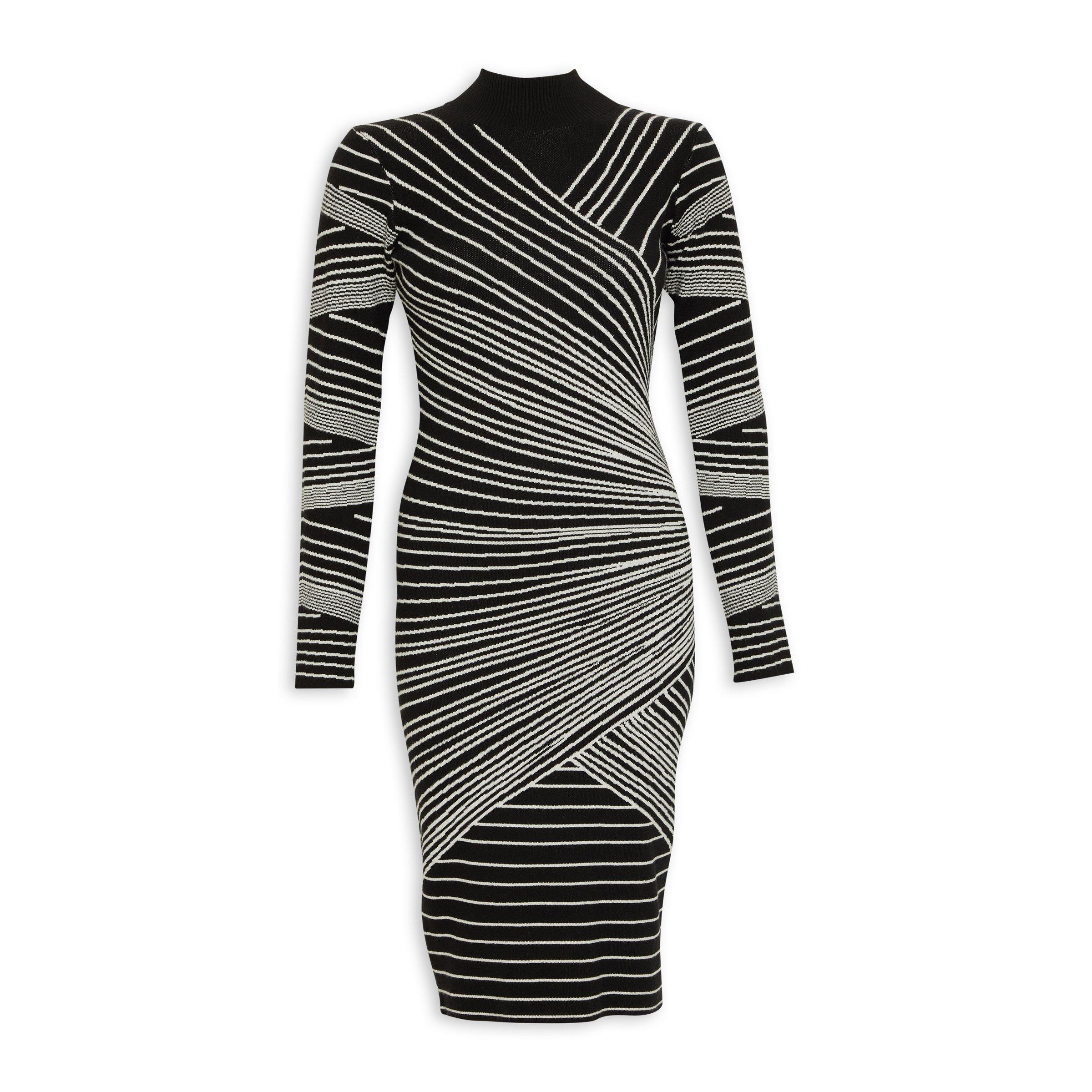 Black and White Bodycon Dress (3146481) | Inwear