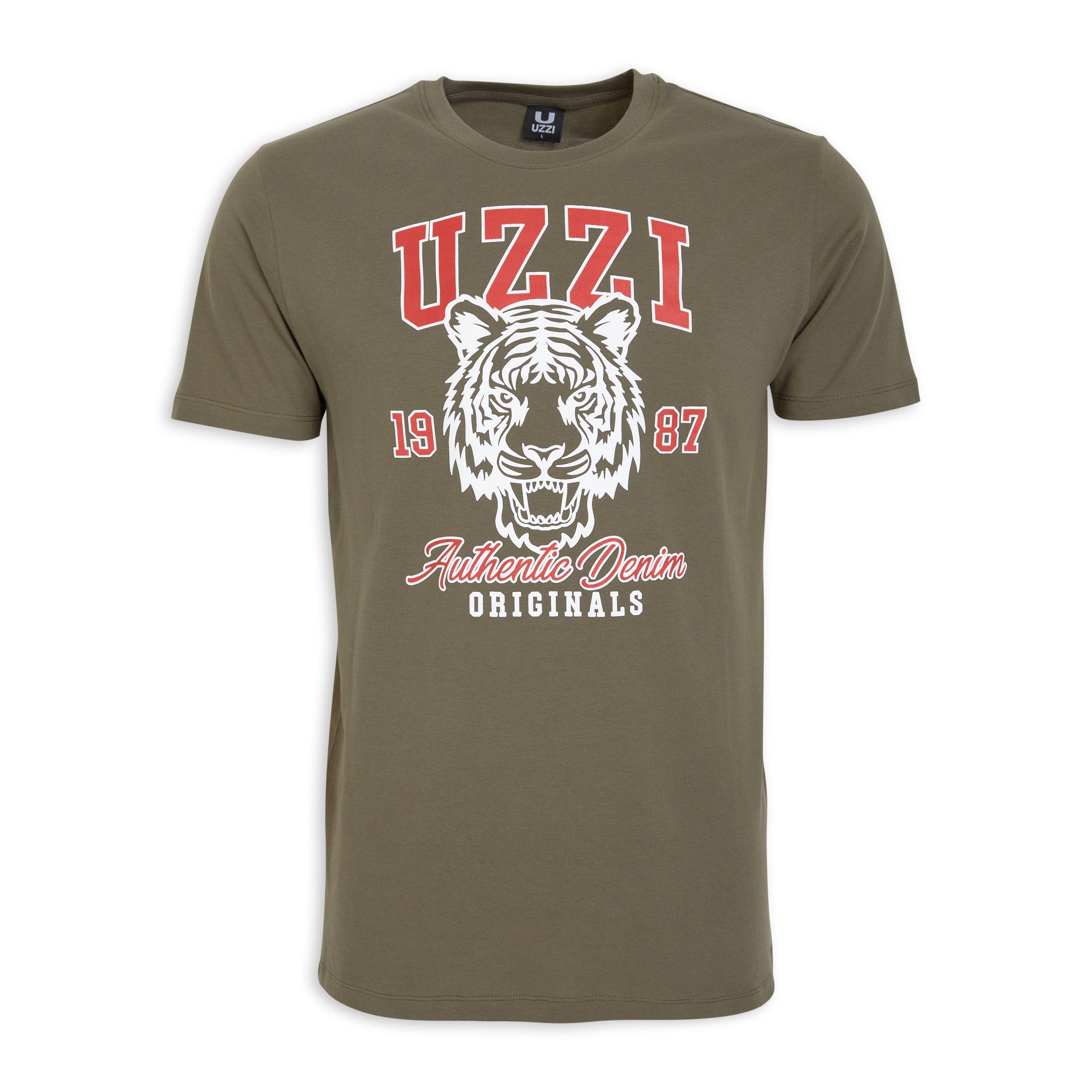 Green Graphic T shirt 3147380 UZZI Green graphic t shirt 3147380 uzzi