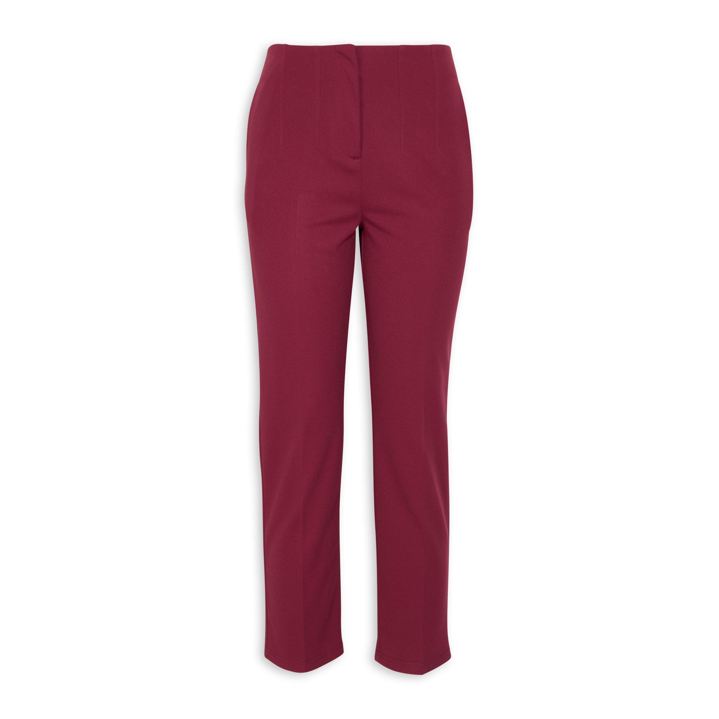 Burgundy Tapered Pants (3149092) | Truworths