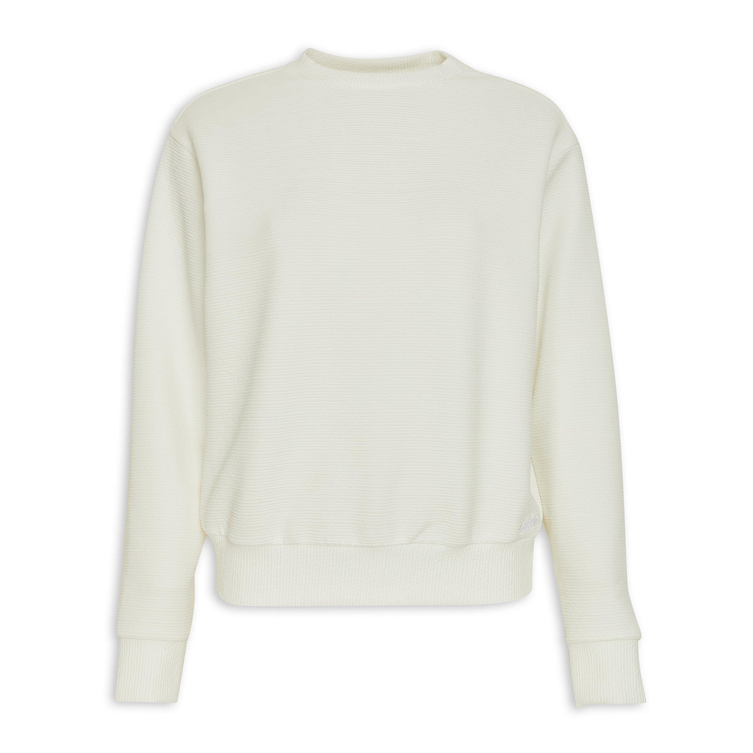 White Ribbed Sweatshirt (3149228) | Identity