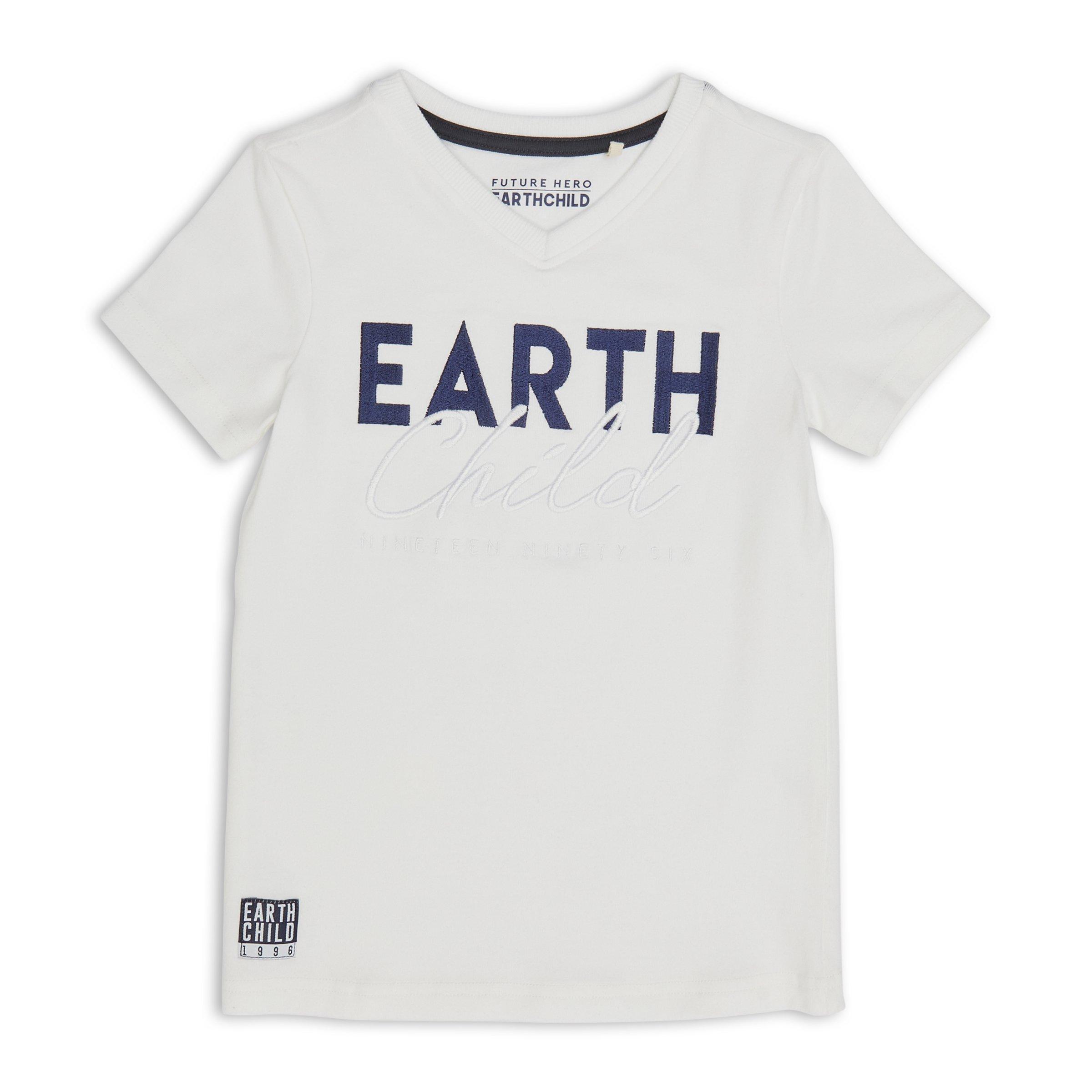 Kid Boys White T-shirt (3149753) | Earthchild