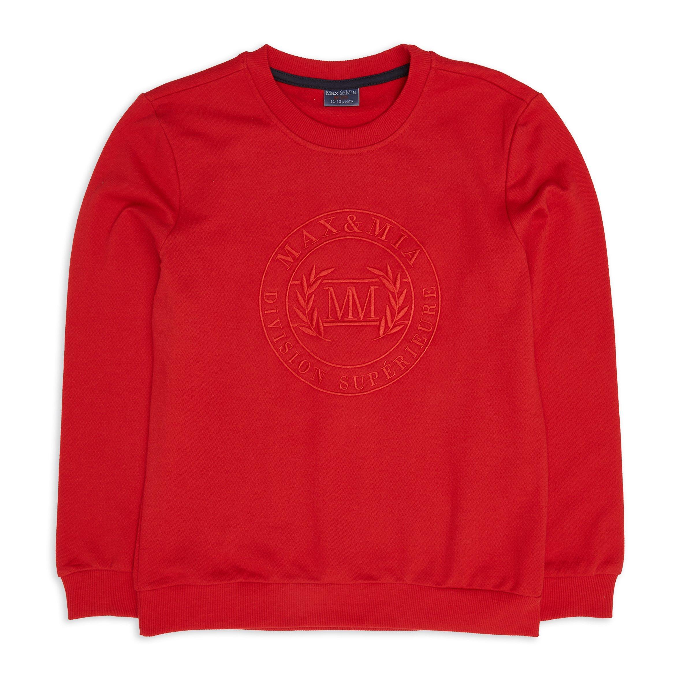 Boys Red Sweat Top (3149924) | Max & Mia