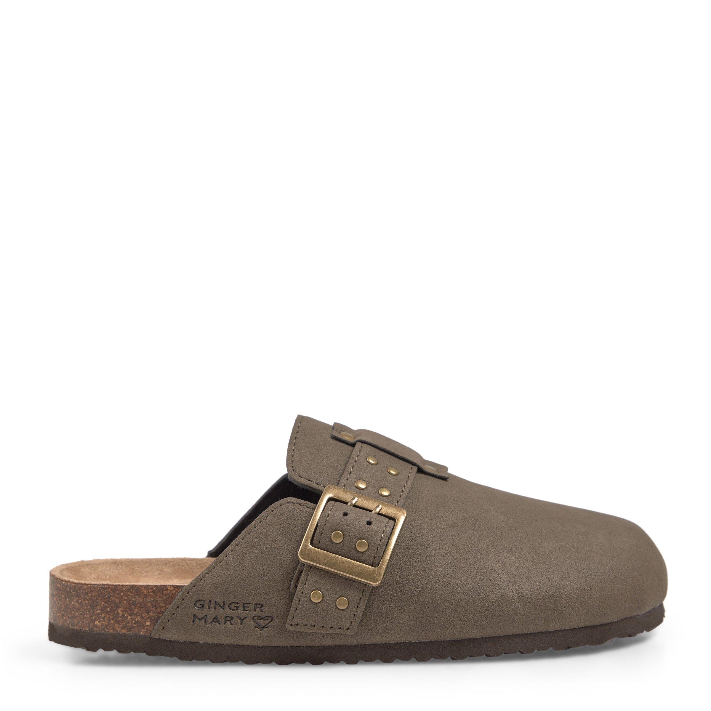 Brown Slip On Mules (3151108) | Ginger Mary