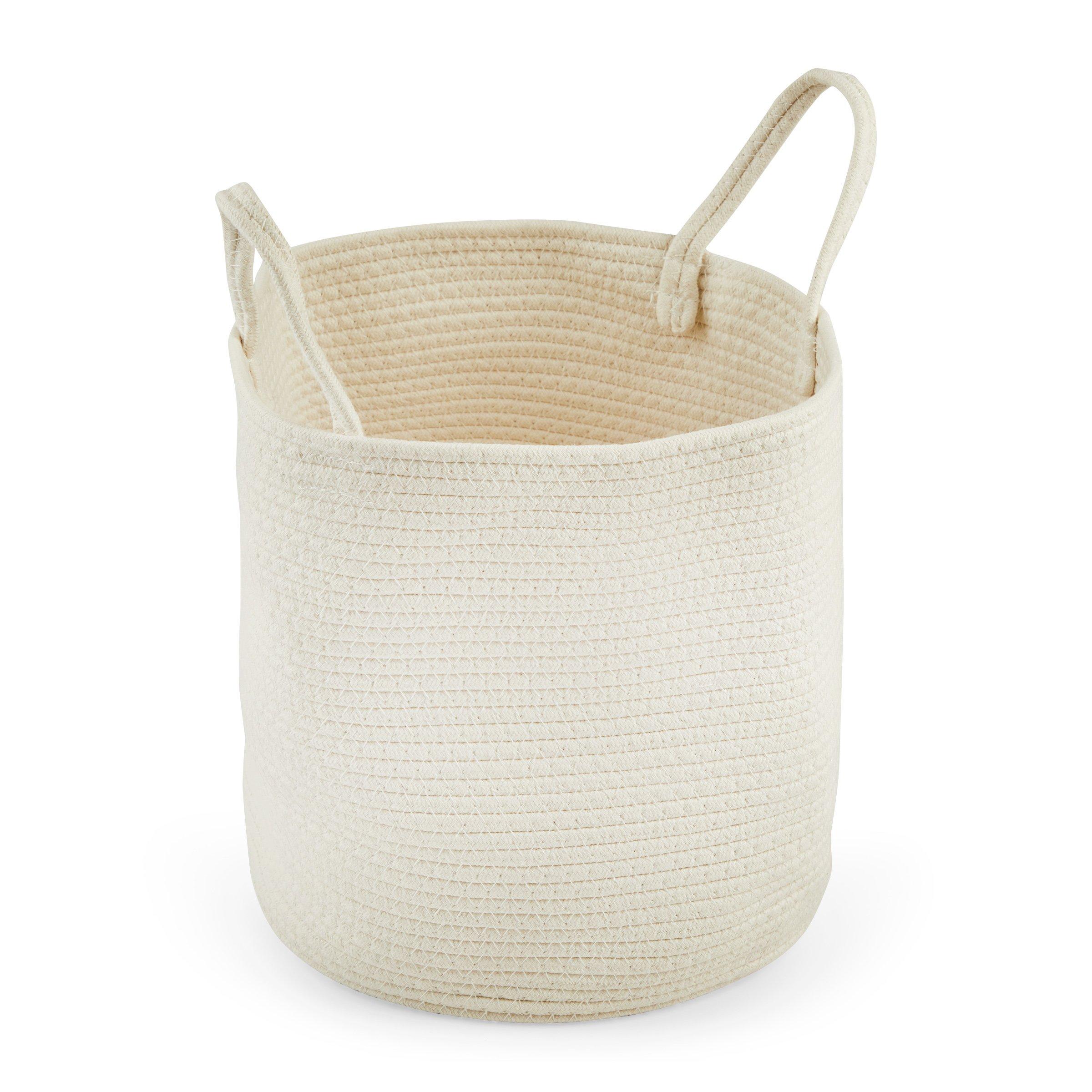 White Storage Basket (3151887) | Loads of Living