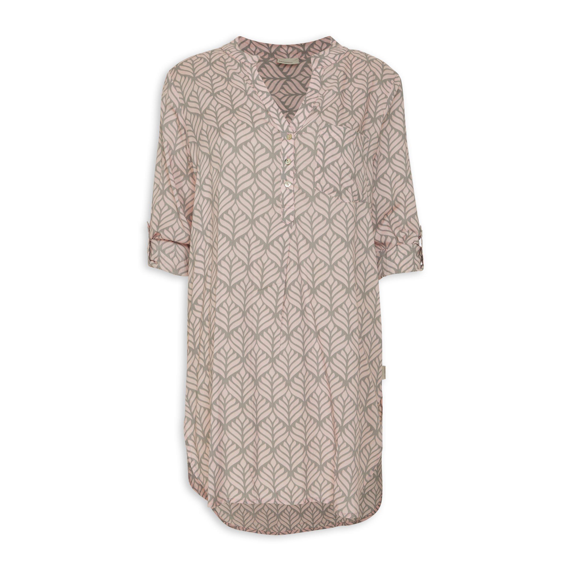 Kaleidoscopic shirt tunic - Fuchsia, Pink & Orange