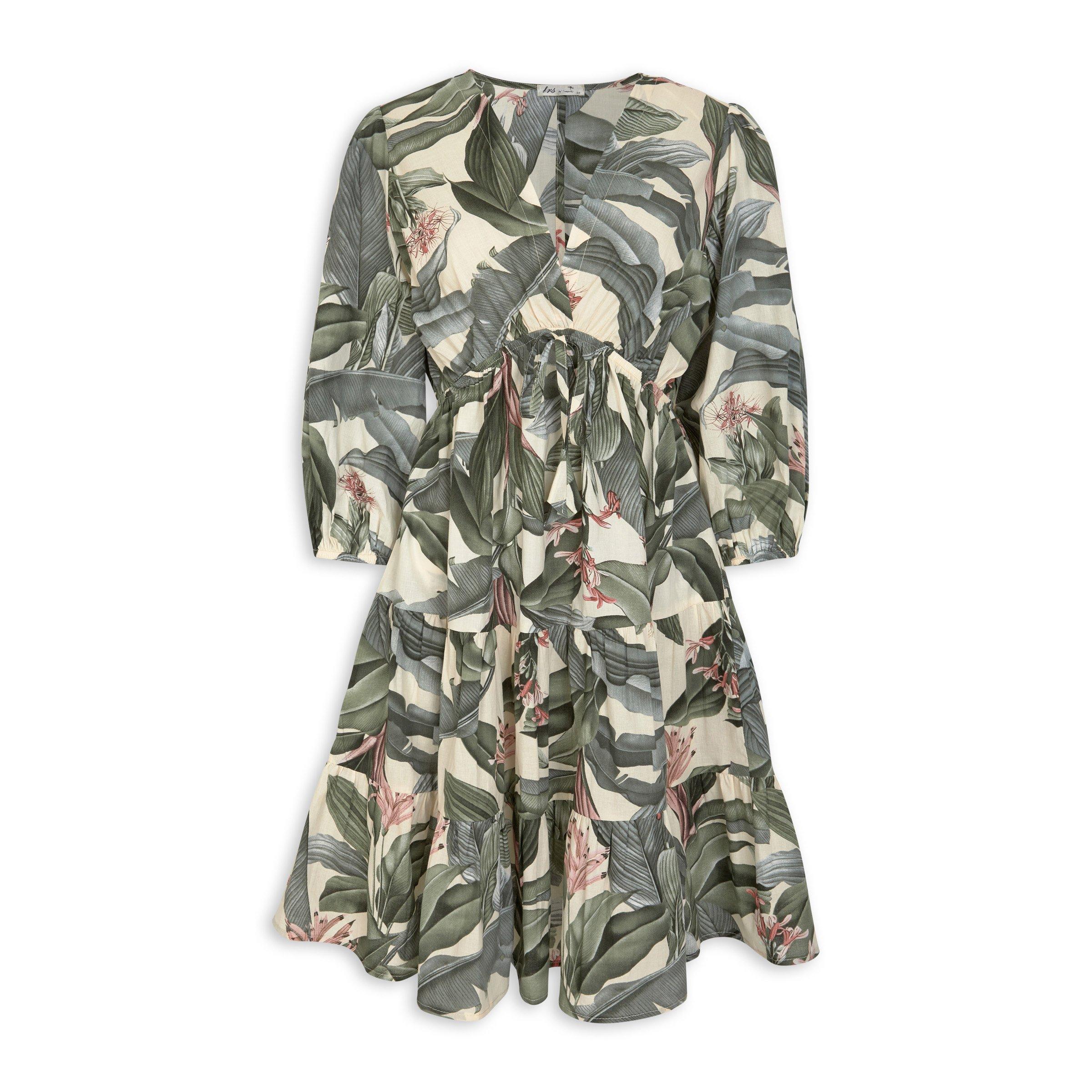 Rose Print Baby Doll Dress main image 0