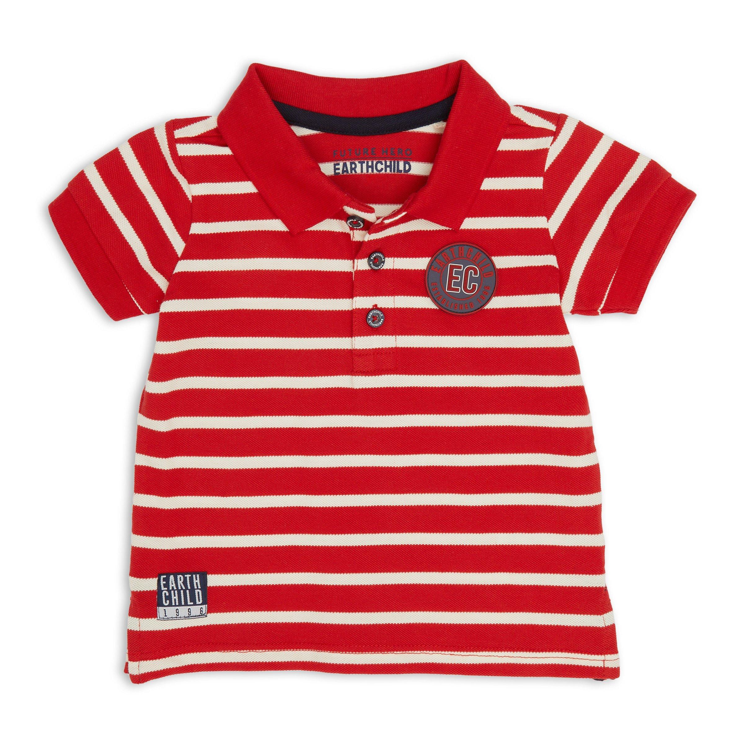 Baby Boys Red Golfer Shirt (3154770) Earthchild