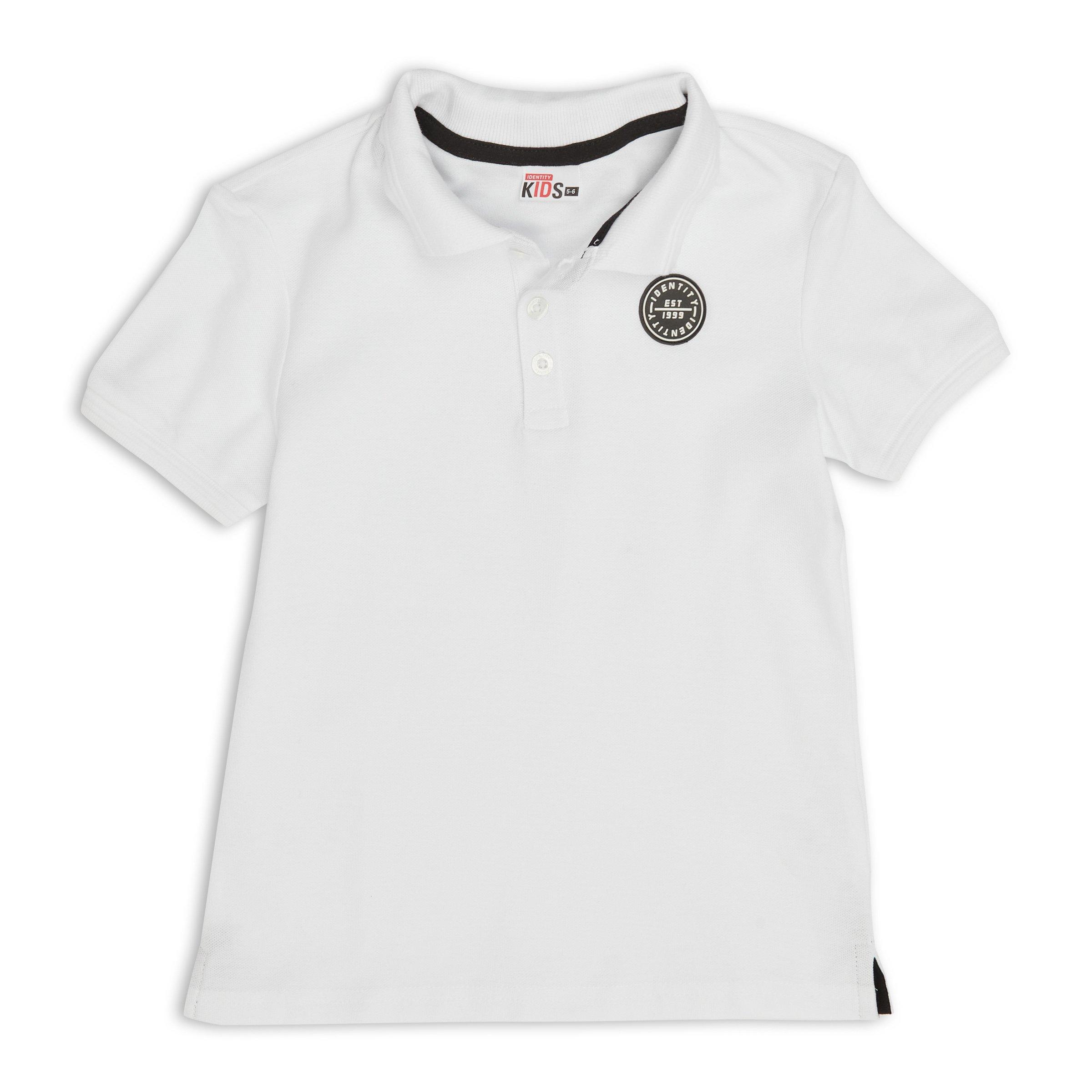 White Primary School Golf Shirt