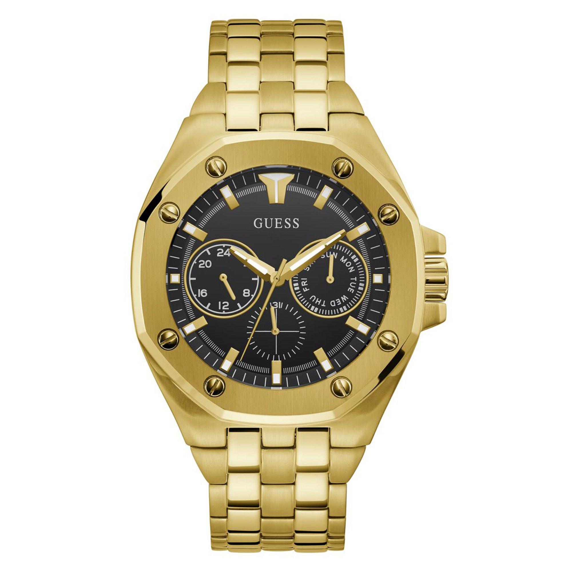 Gold Tone Metal Multi Dial Watch (3155332) | GUESS