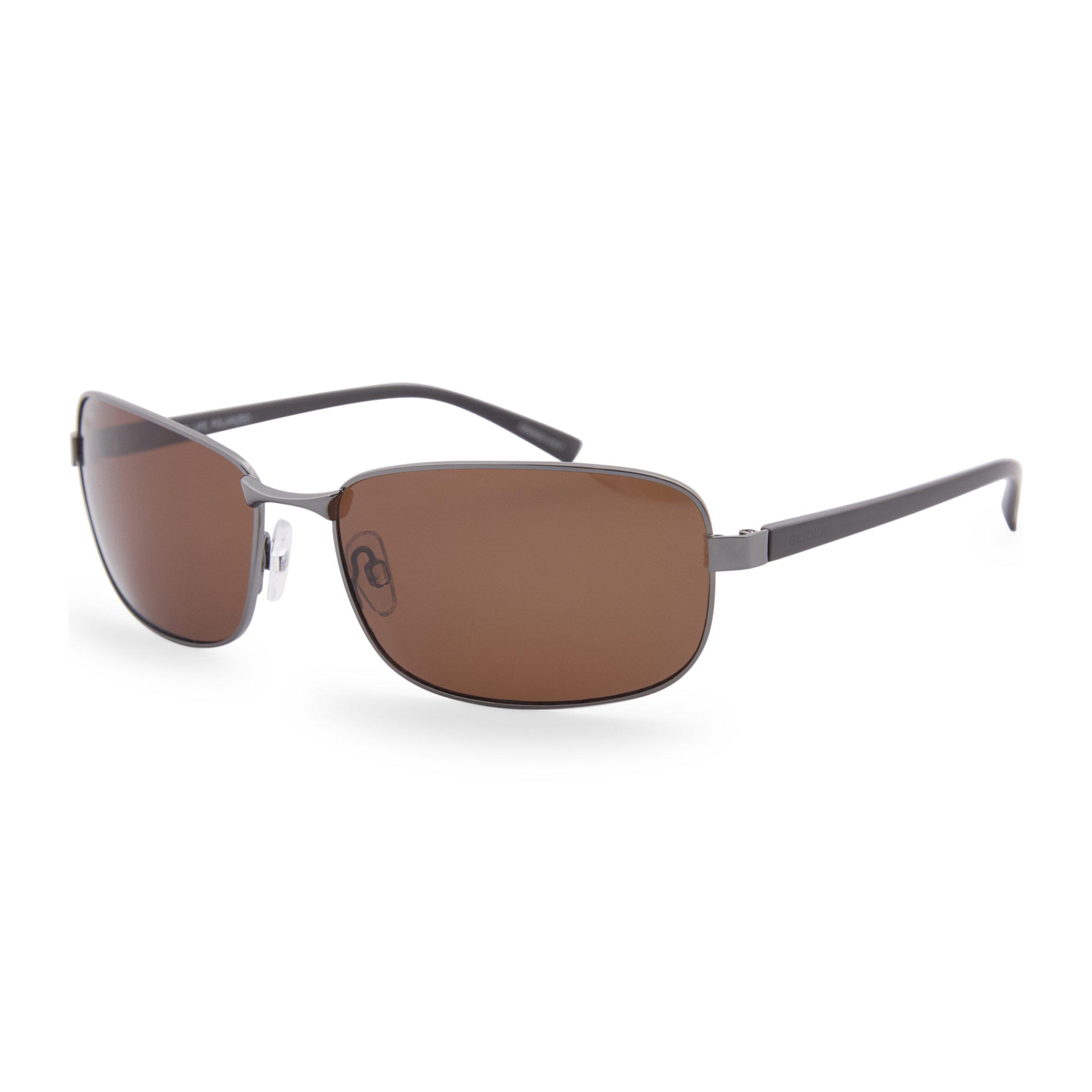 Polarised Rect Aviator Premium Sunglass (3155512) | Glider