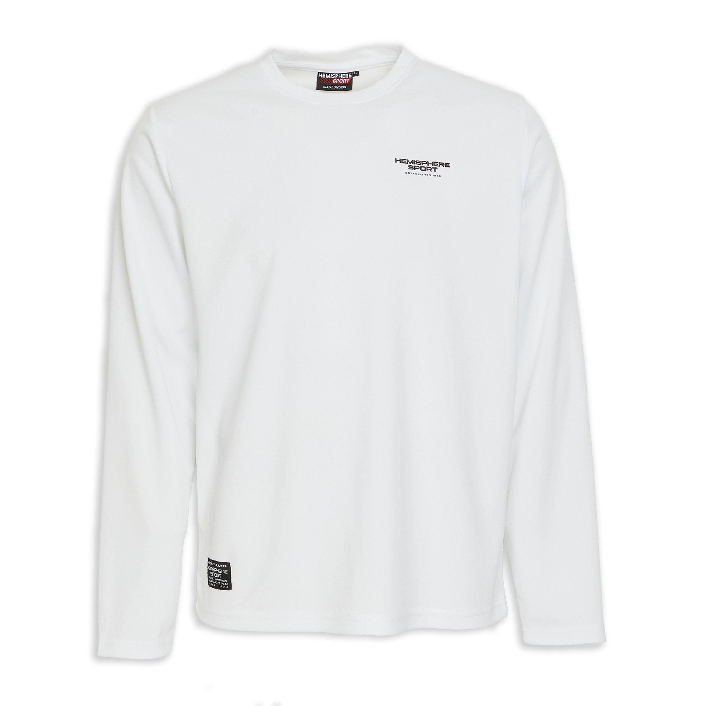 White Long Sleeve T-shirt (3157876) | Hemisphere Sport