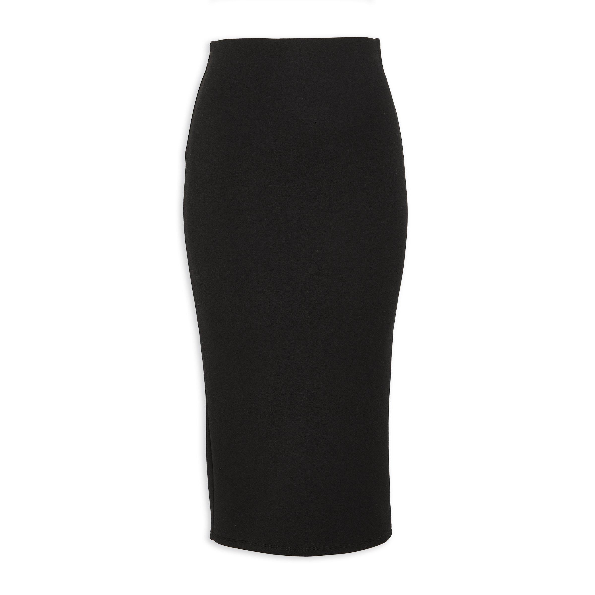 Black Column Skirt (3158944) | Basix