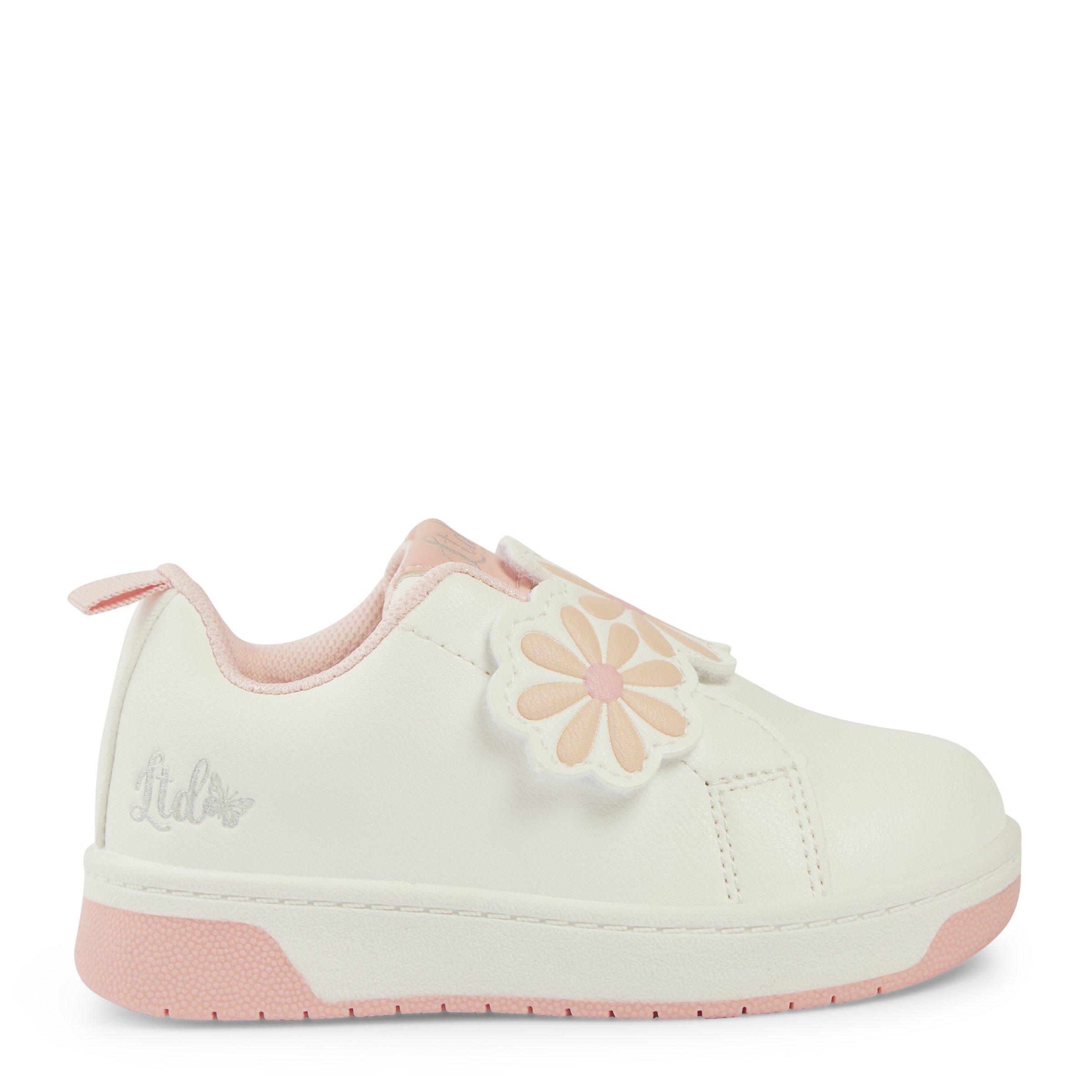 Baby Girls White and Pink Sneakers (3159152) | LTD Kids