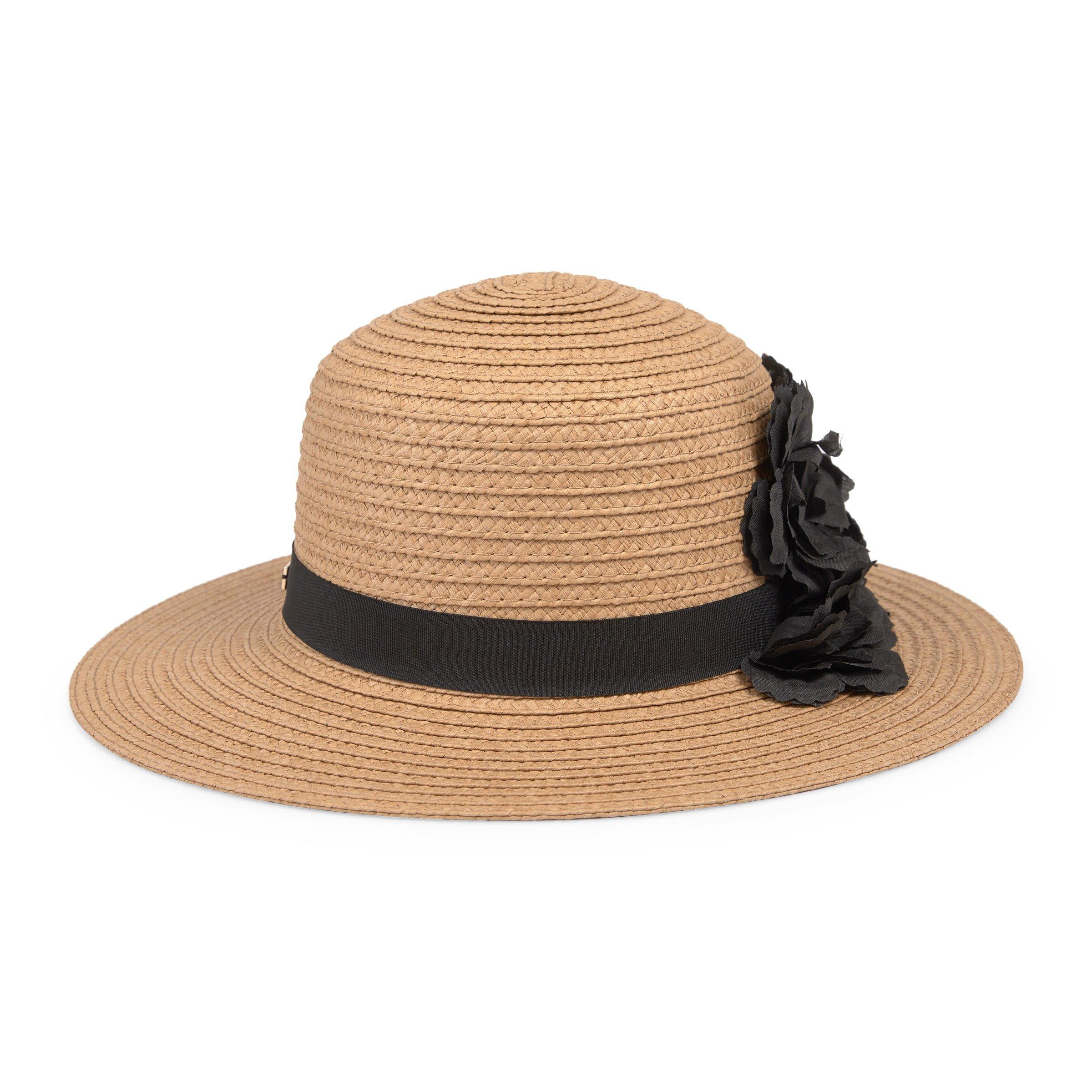 Beige Boater Hat with Flower Detail (3160168) | Truworths