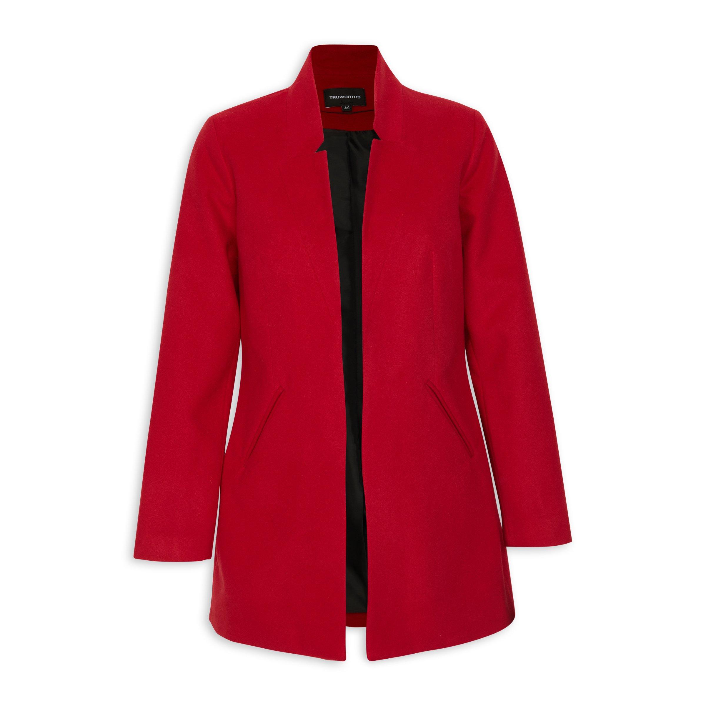 Red Melton Peacoat (3160915) | Truworths