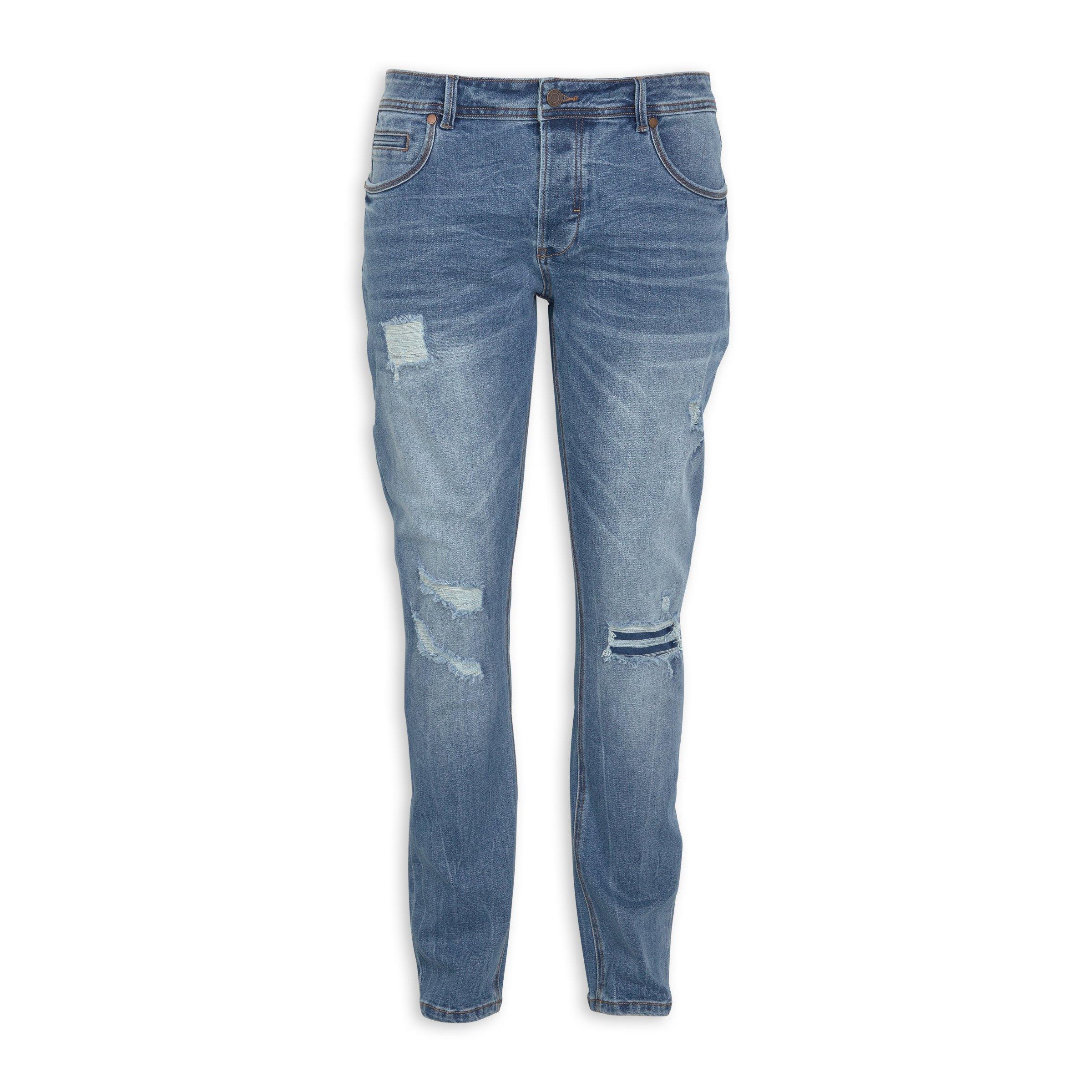 Blue Slim Leg Jeans (3176708) | UZZI