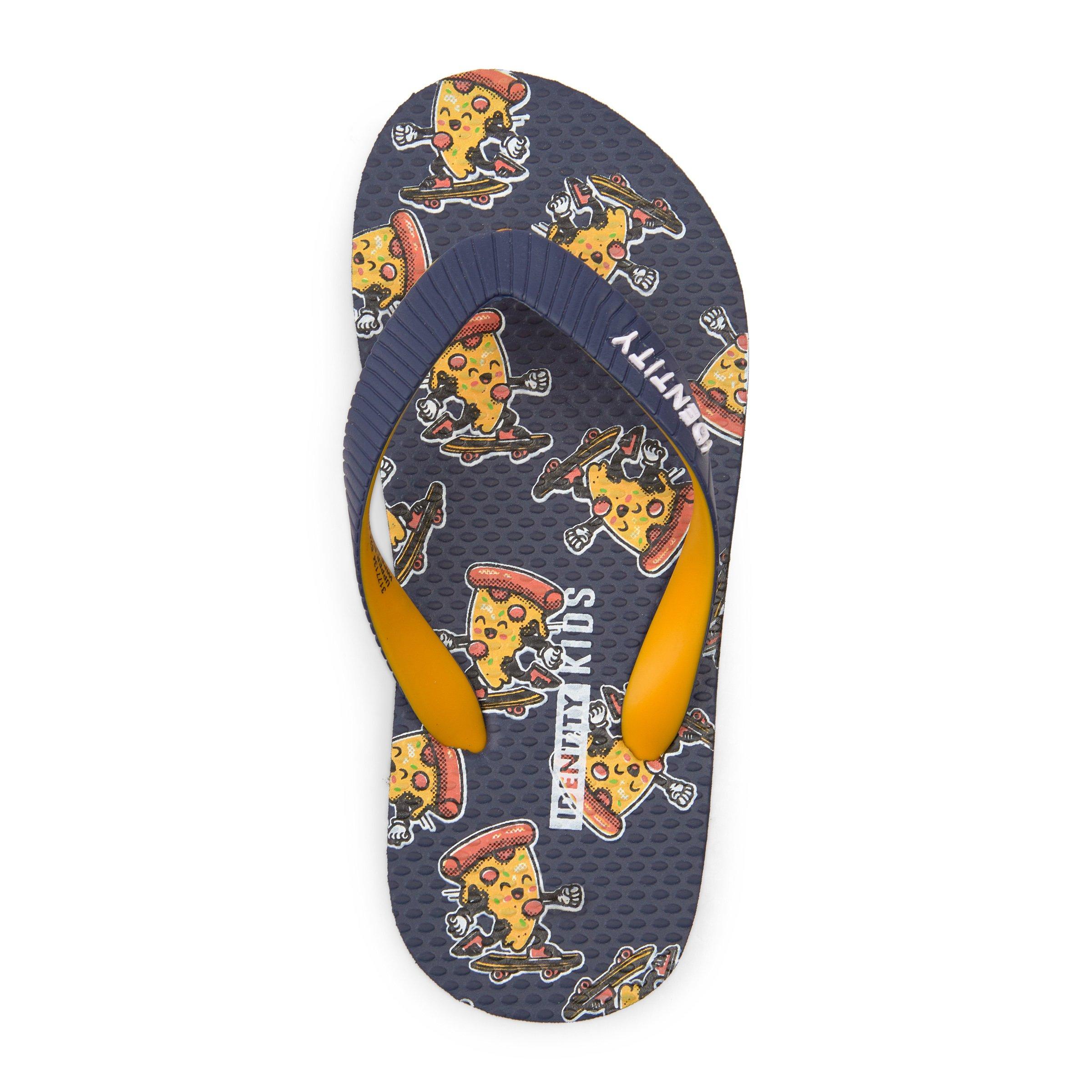 Identity In Store Flops Kid Boys Pizza Print Flip Flops (3177134) | Identity