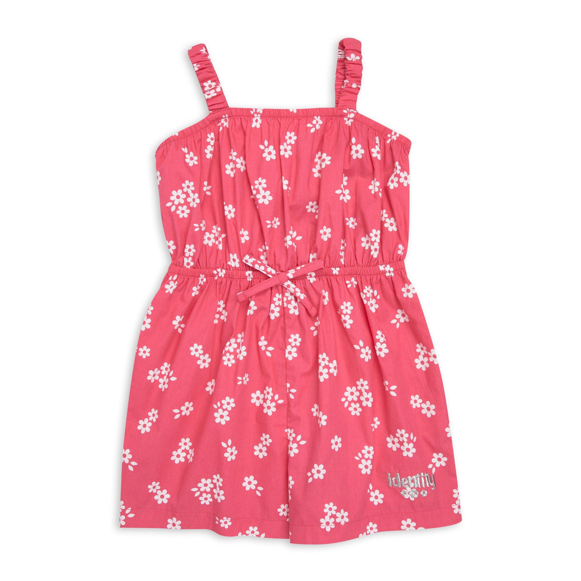 Kids Girl Pink Floral Short-all (3177147) | Identity