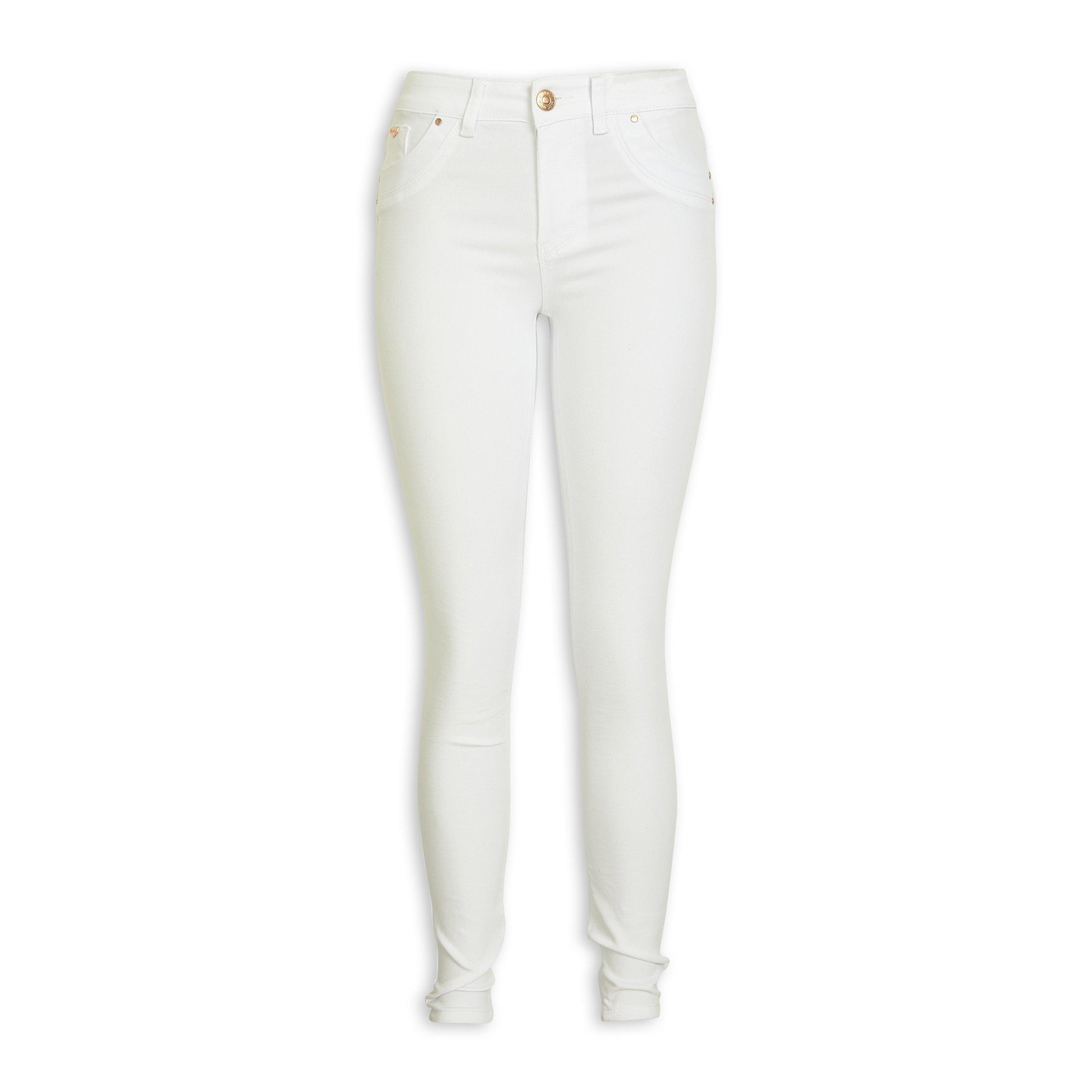 White Regular Fit Jeggings main image 1