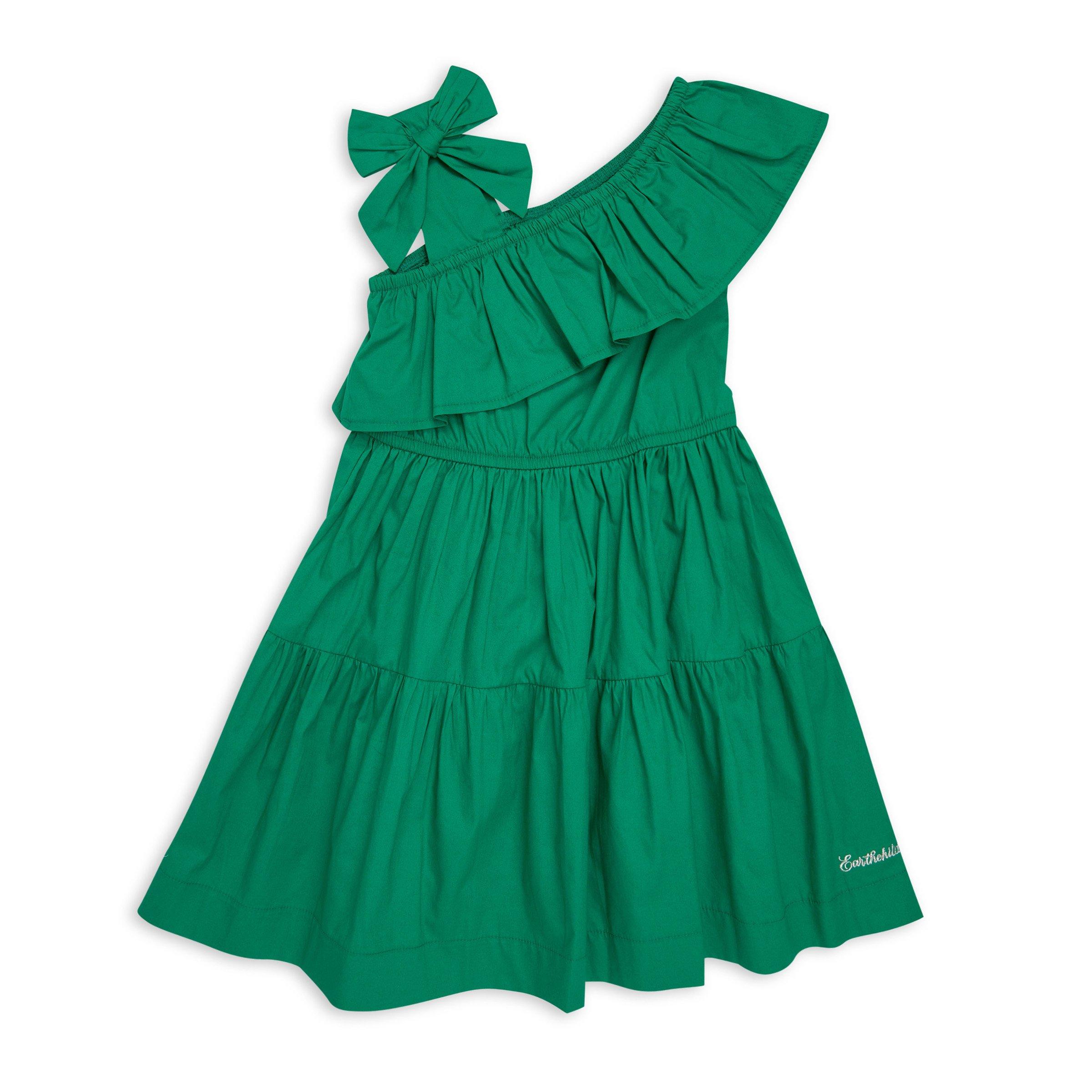 KIDS ROUND NECK TIERED DRESS  12-14 HOW DOES YOUR GARDEN GROW main image 1