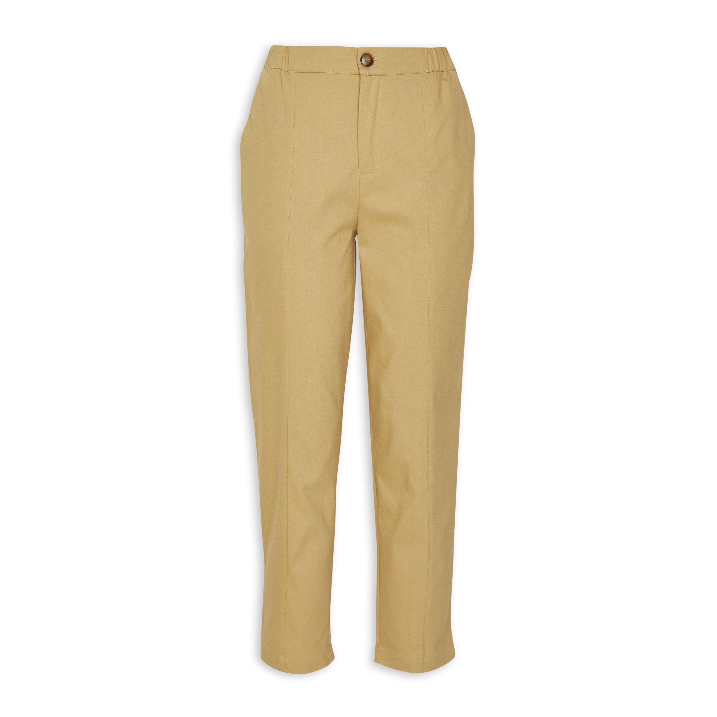 13768 Khaki Ankle Grazer Pants