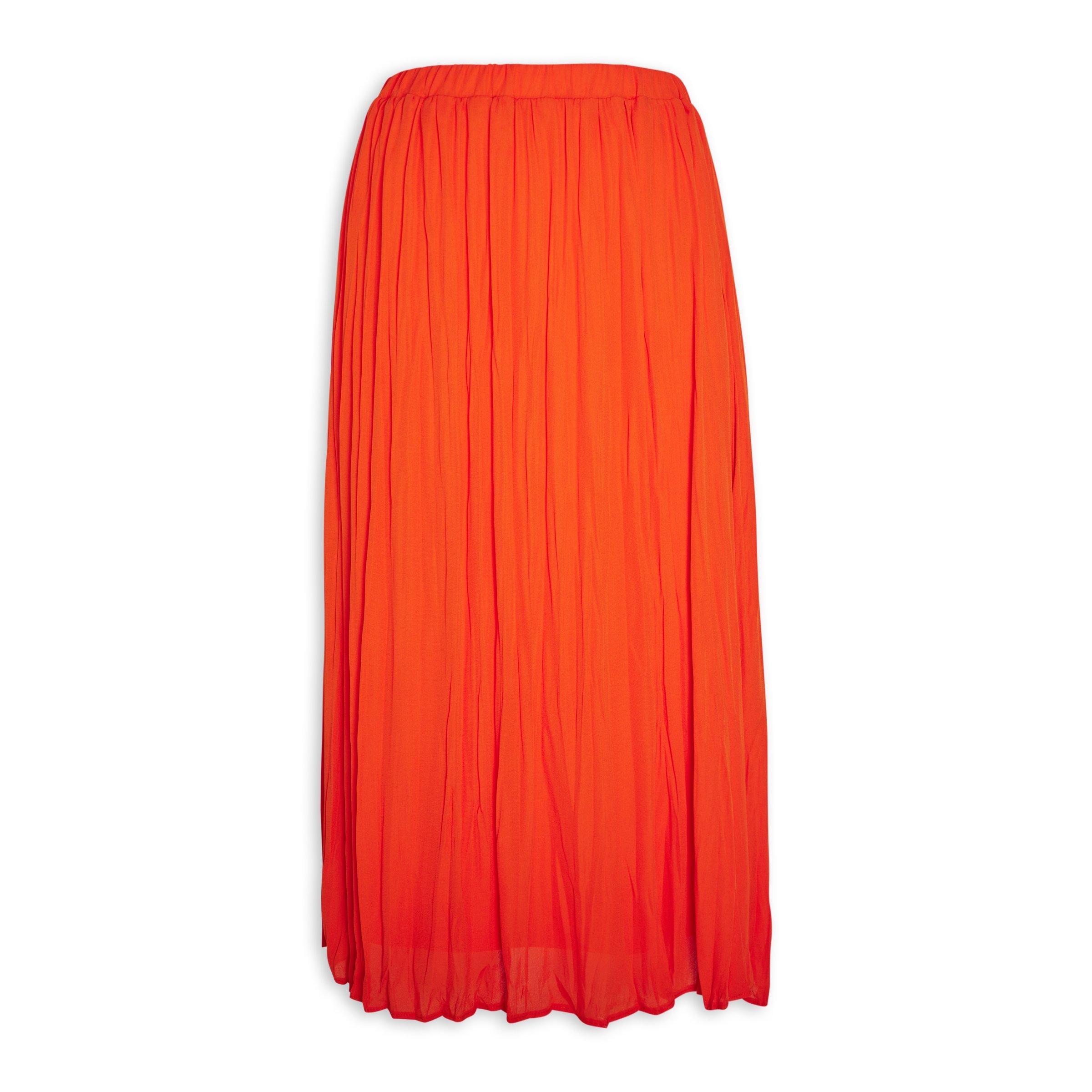 ORANGEBEAR ELASTIC SUNFLOWER PLEATED SKIRTS main image 1