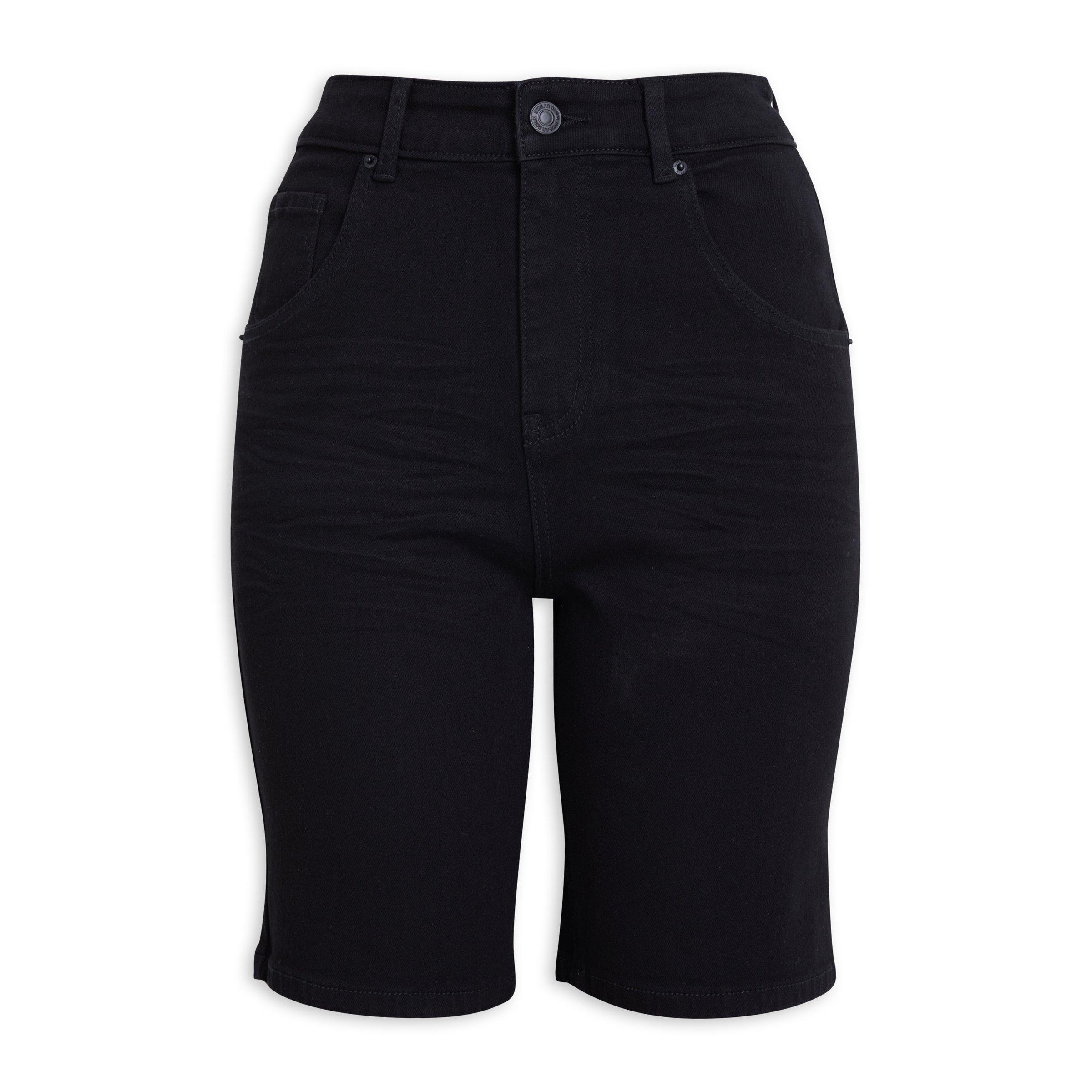 3110001 Black Denim Shorts main image 0