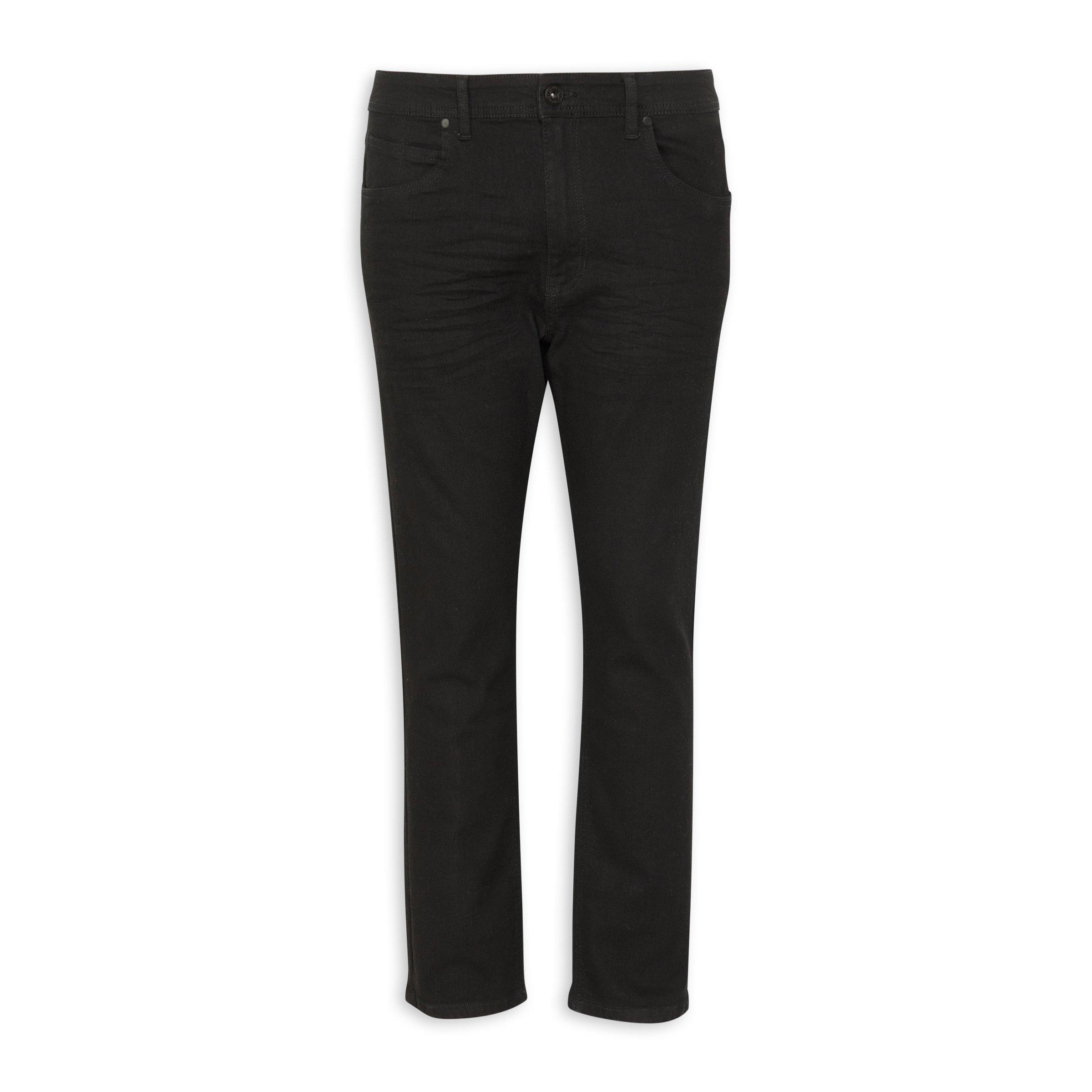 Black Straight Leg Denim Jeans main image 1