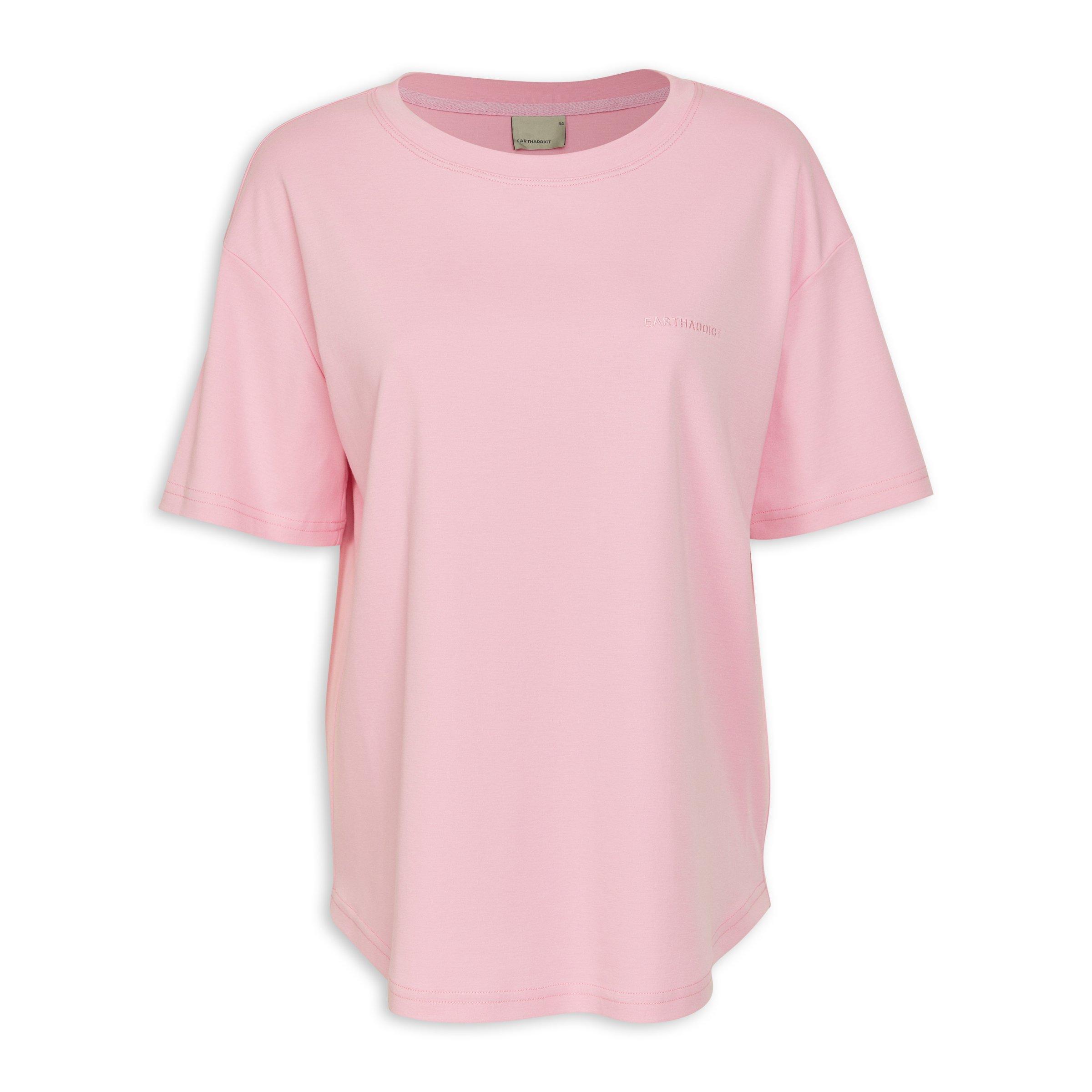 Quiet Please Spin T Shirt Women Pink White 39047600923000