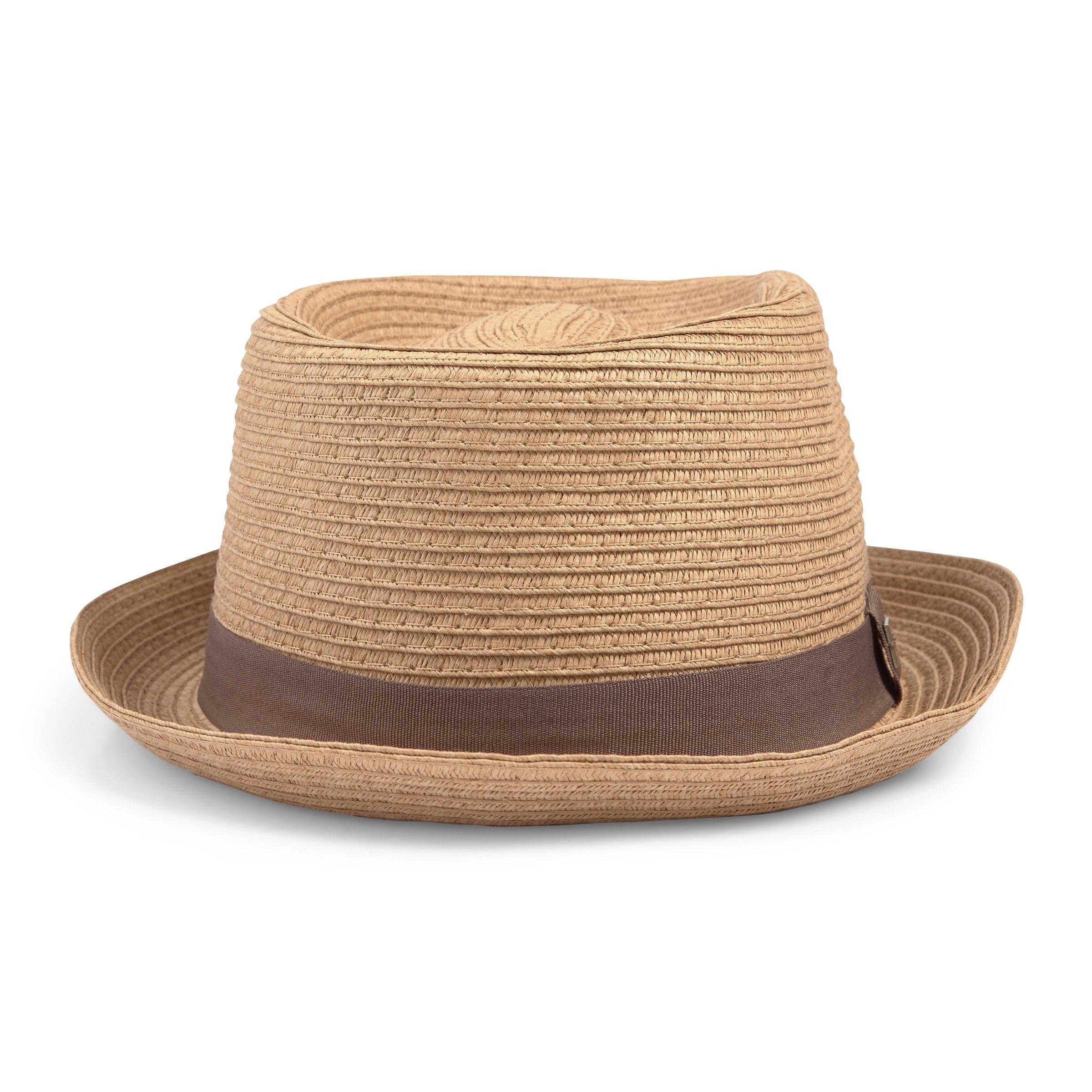 Brown Straw Fedora Hat (3187961) | Truworths Man