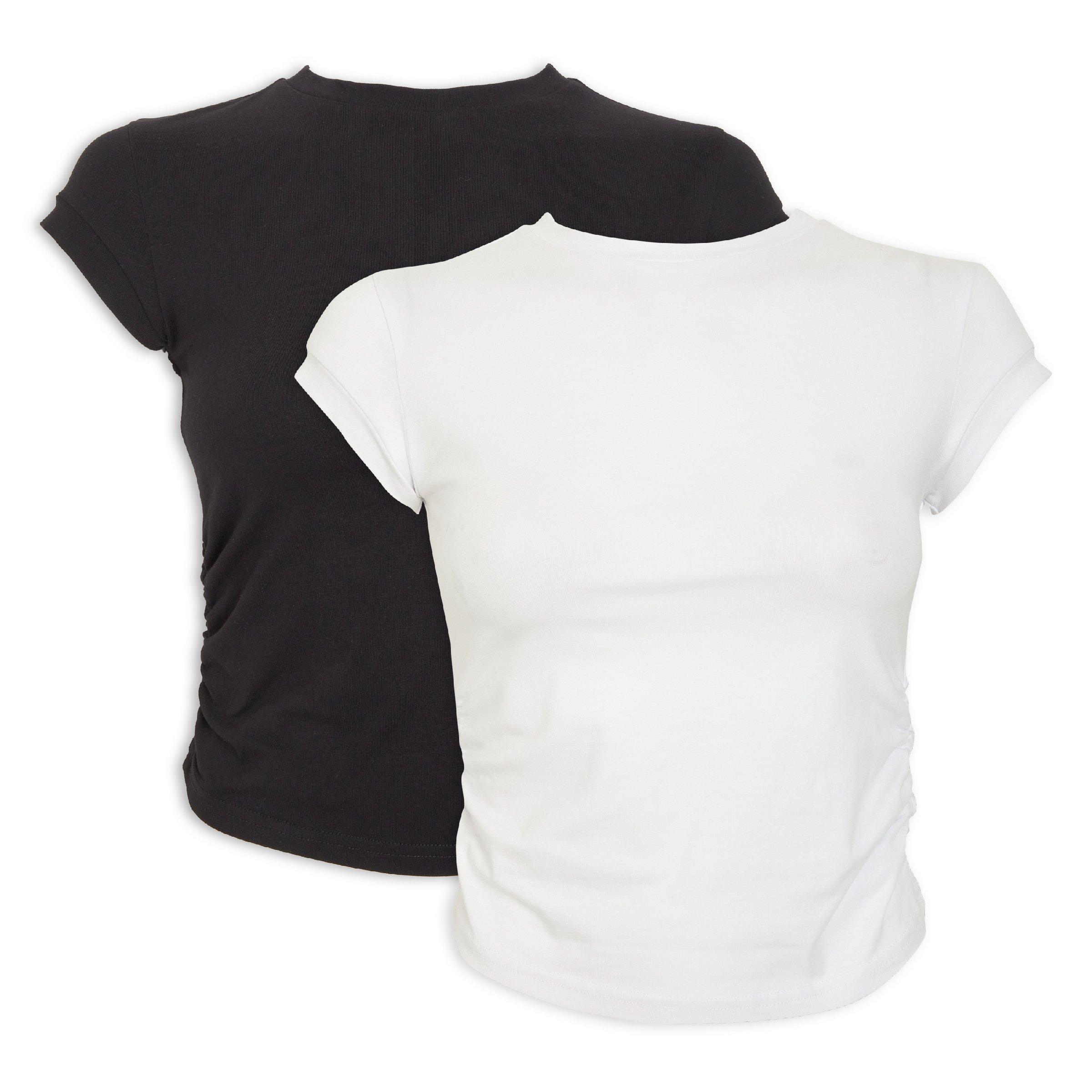 2-pack Black and White T-shirts (3188828) | Identity