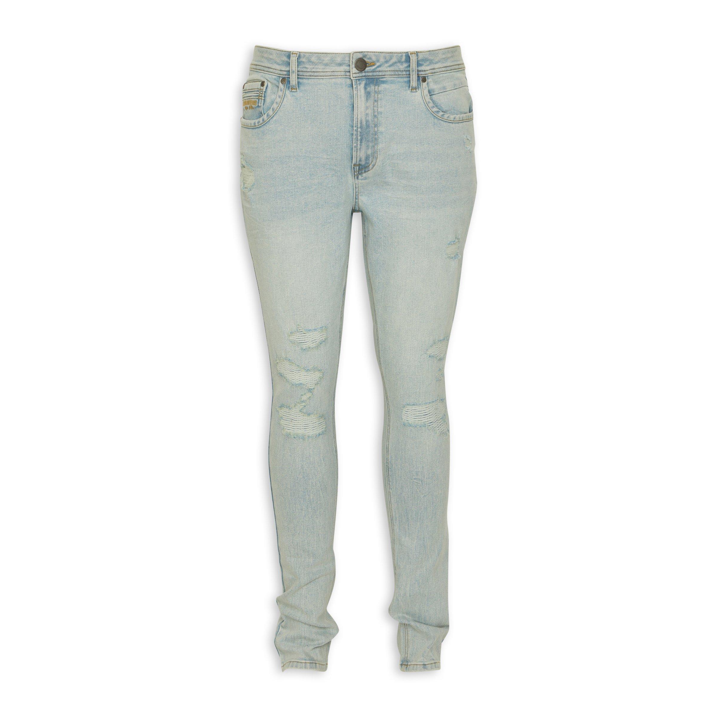 High Waist Skinny Fit Stretch Jeans-Indigo main image 0