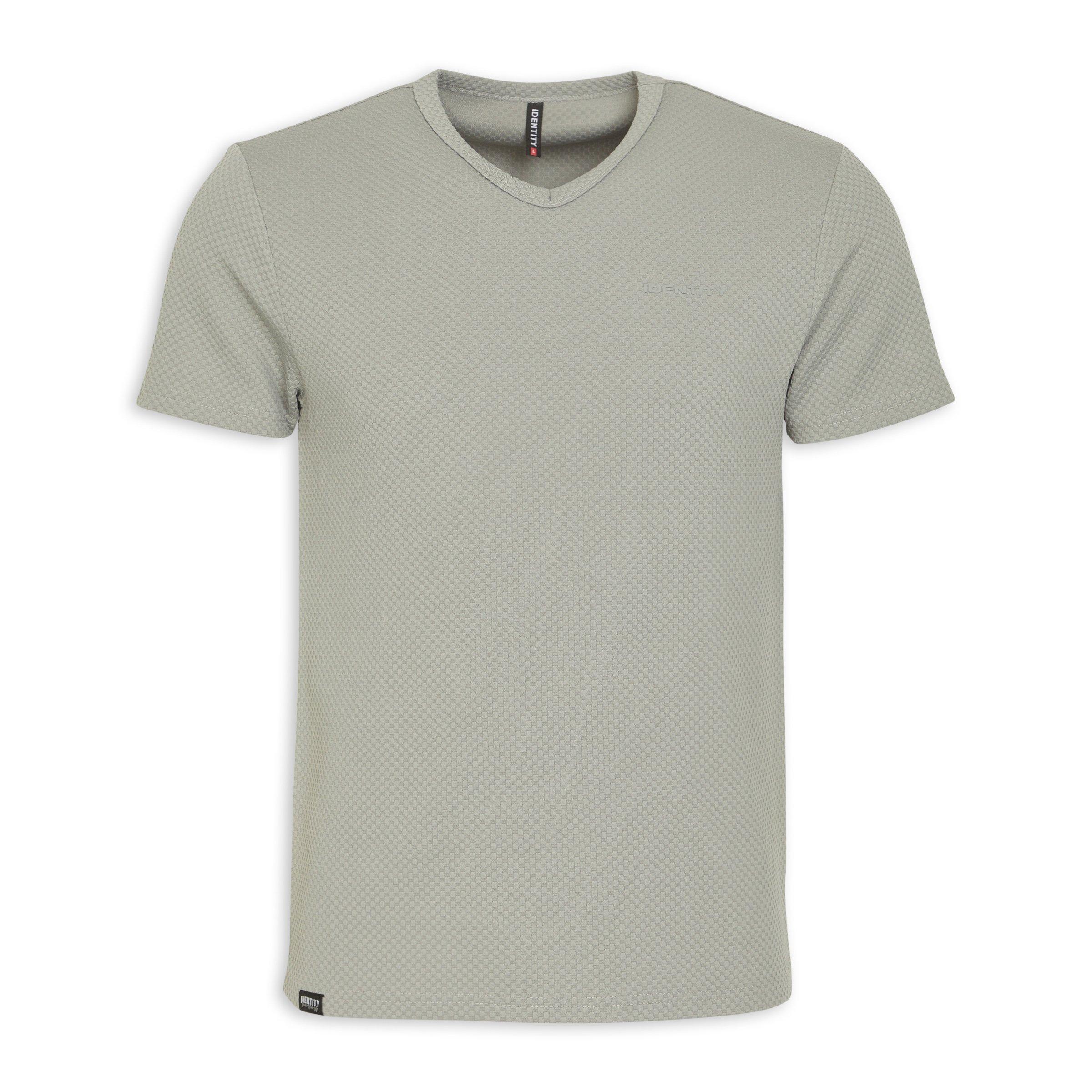 Grey V-neck T-shirt (3189839) | Identity
