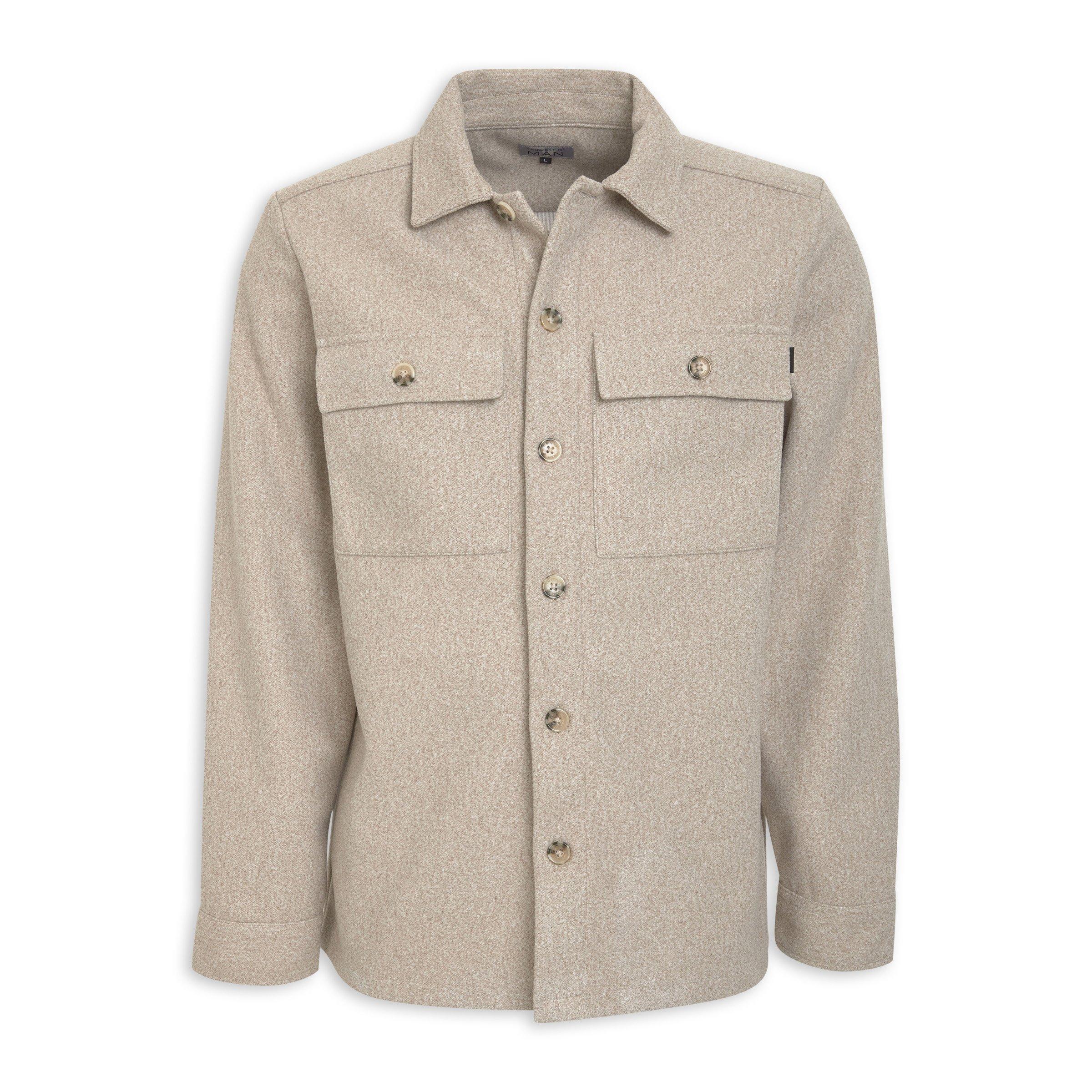 Beige Shacket (3190123) | Truworths Man