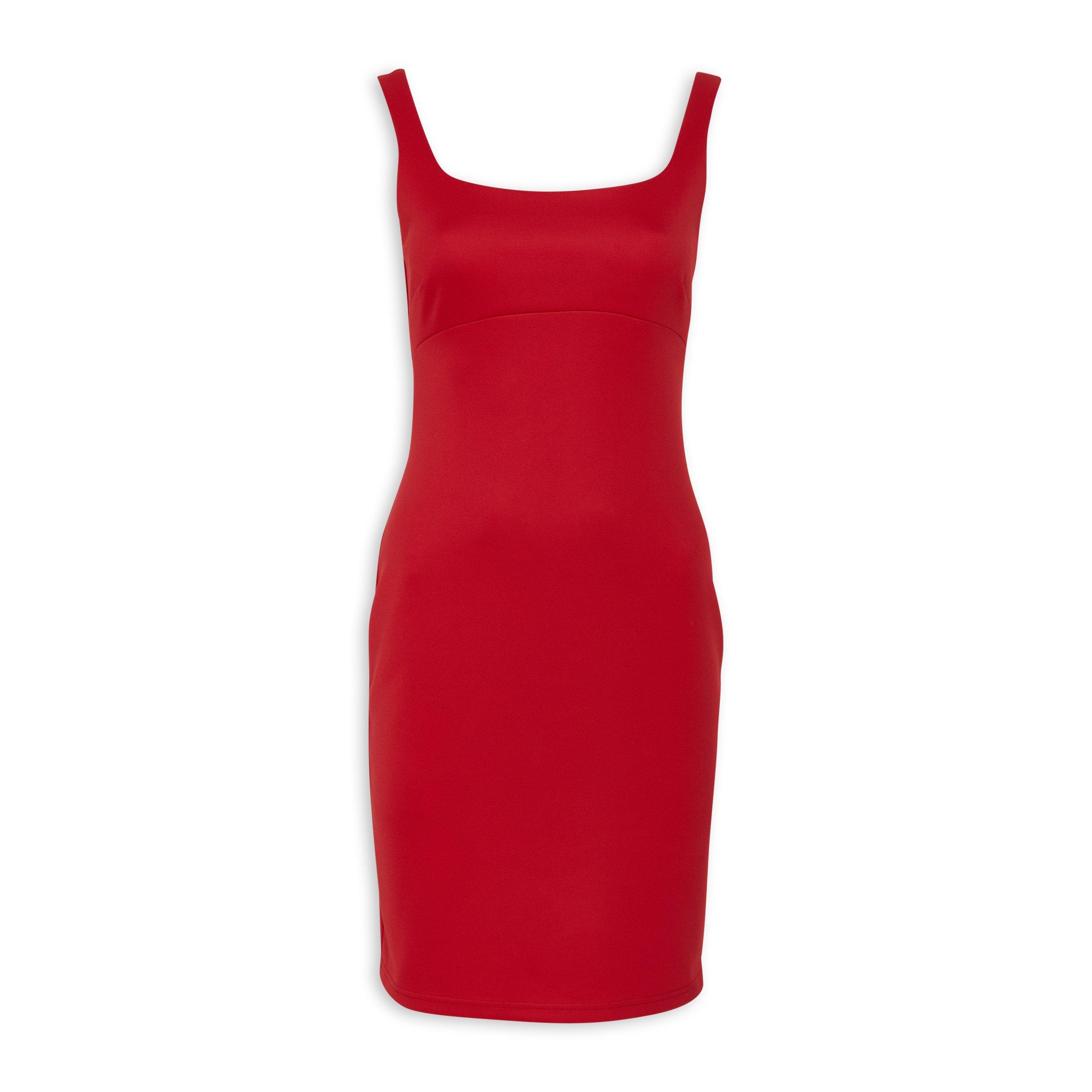 Red Vinyl Bodycon Dress main image 1