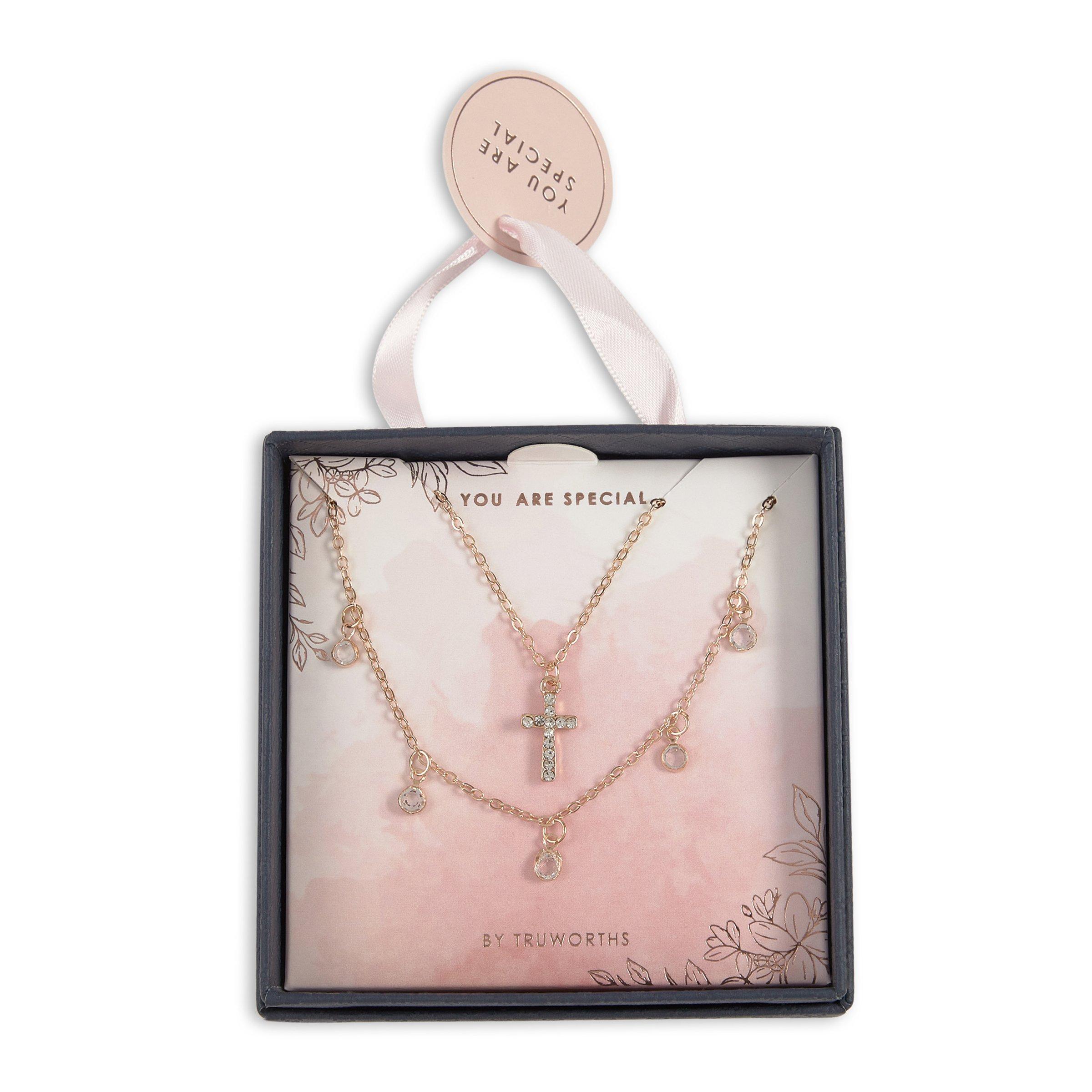 Cross Round Necklace Set (3191878) | Truworths