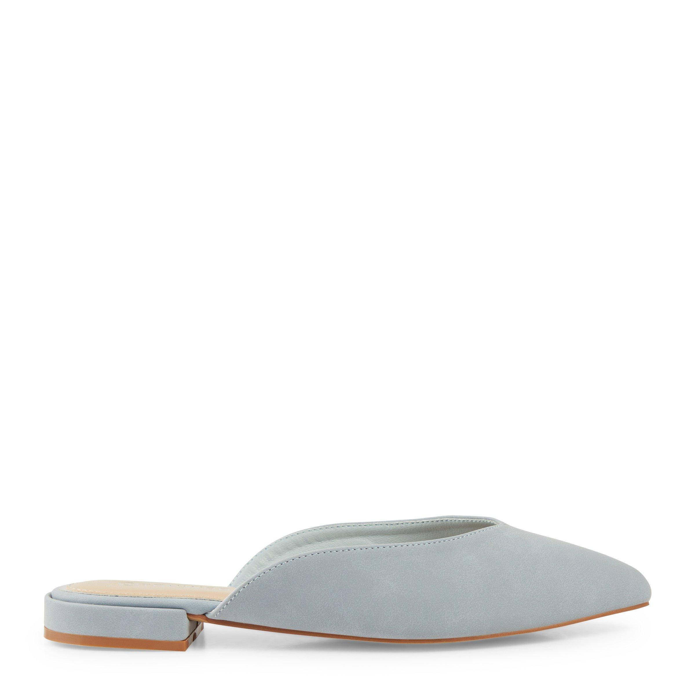 dad sandals cloud blue lambskin mules