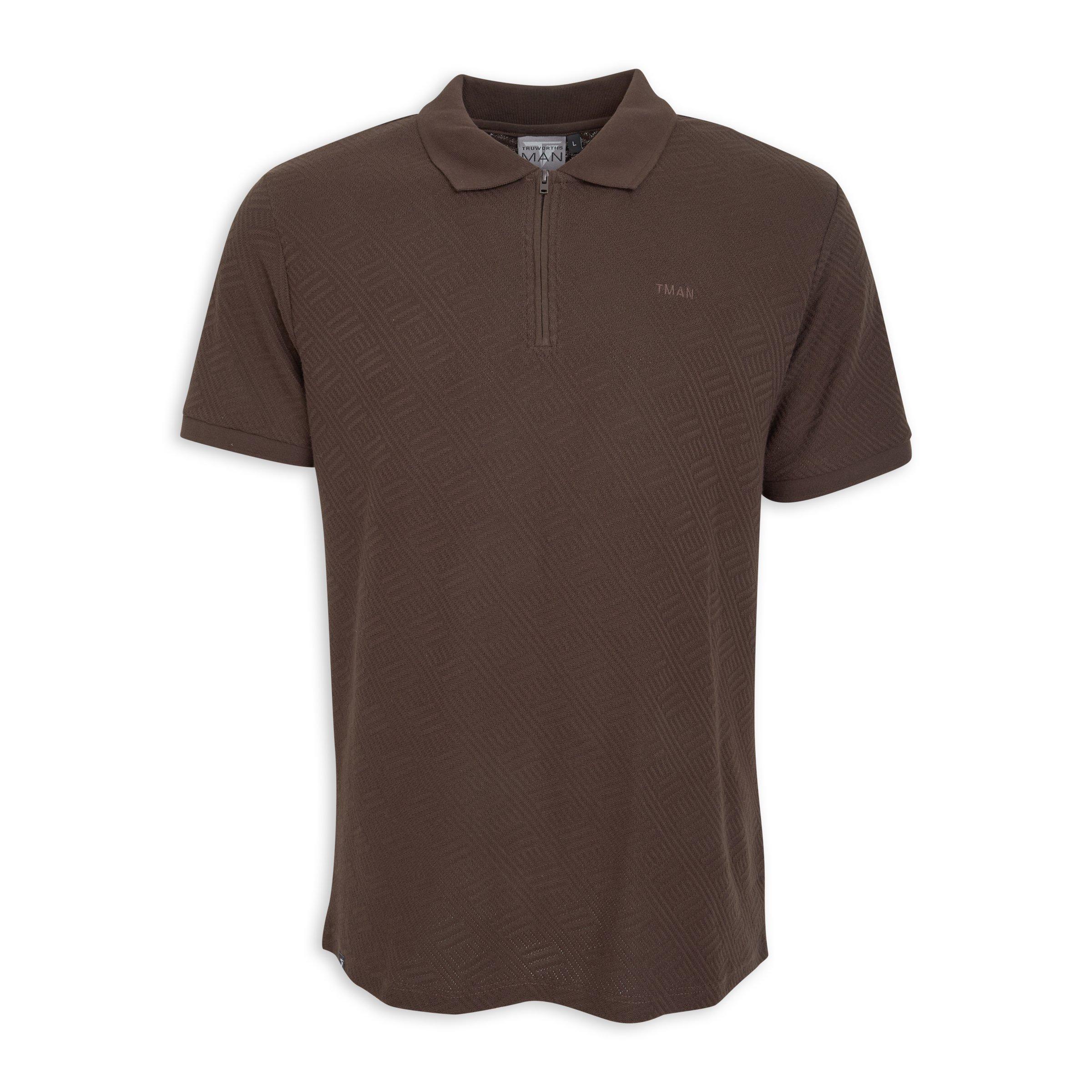 Brown Golfer Shirt 3192207 Truworths Man brown-golfer-shirt-3192207-truworths-man