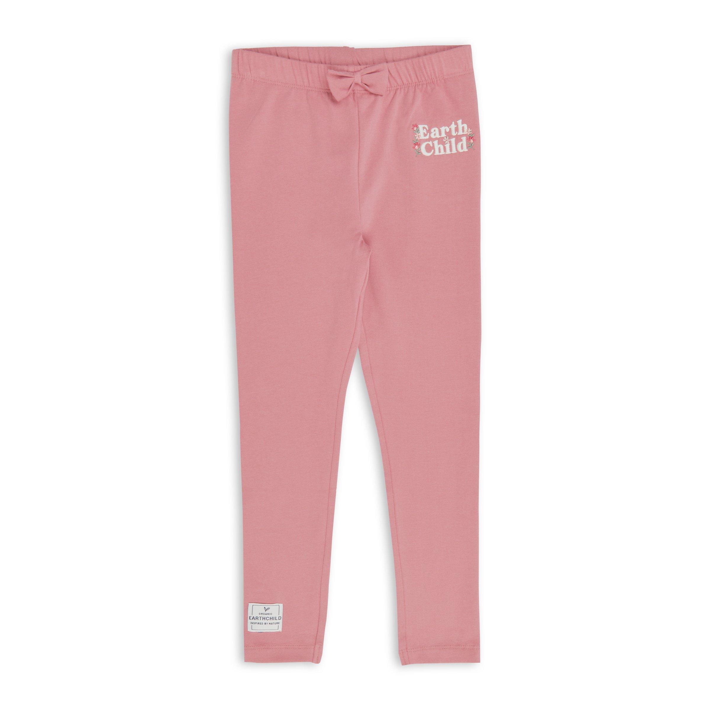 Newborn Coral Cotton Leggings - Earthchild main image 1