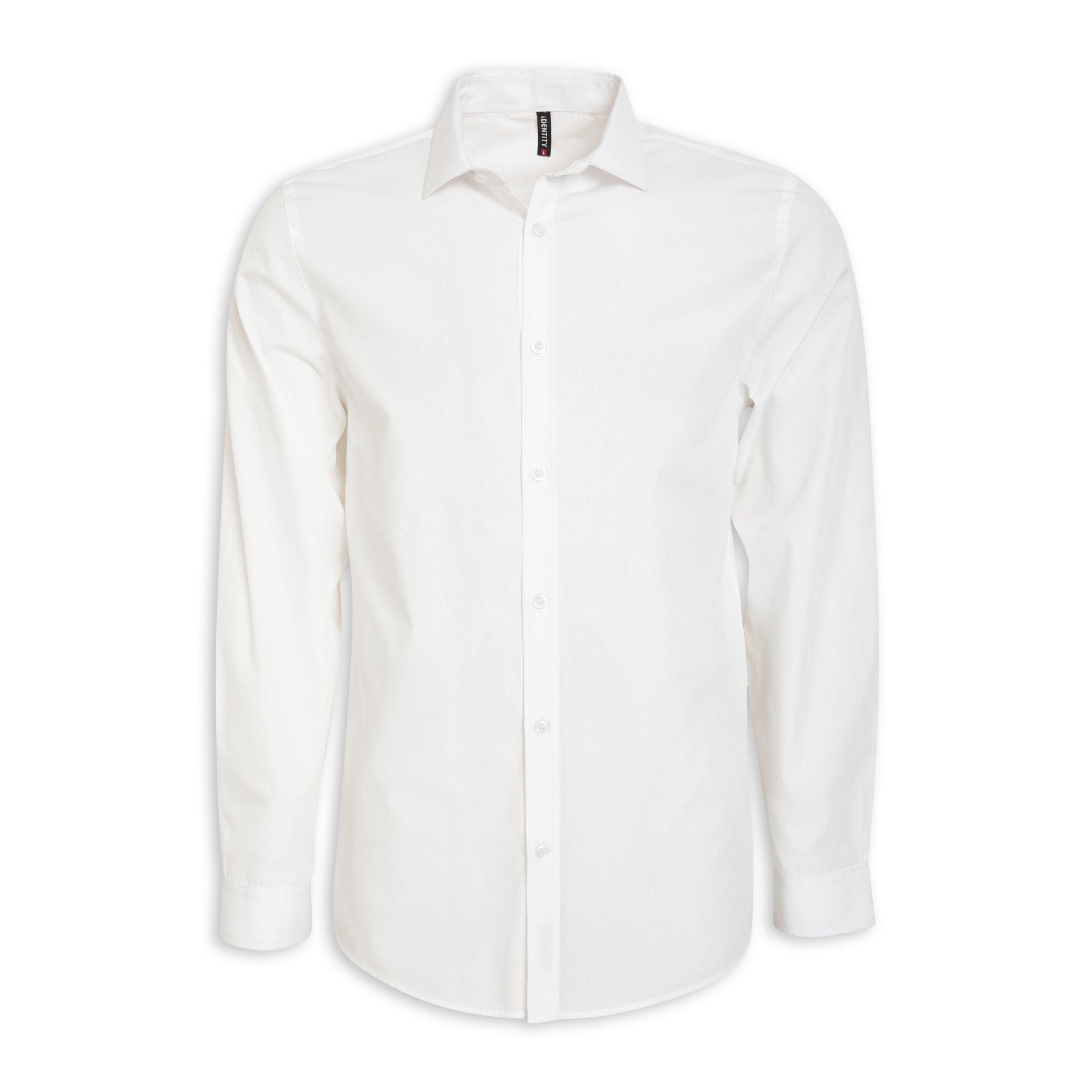 3050210 White Printed Cutout Back Shirt