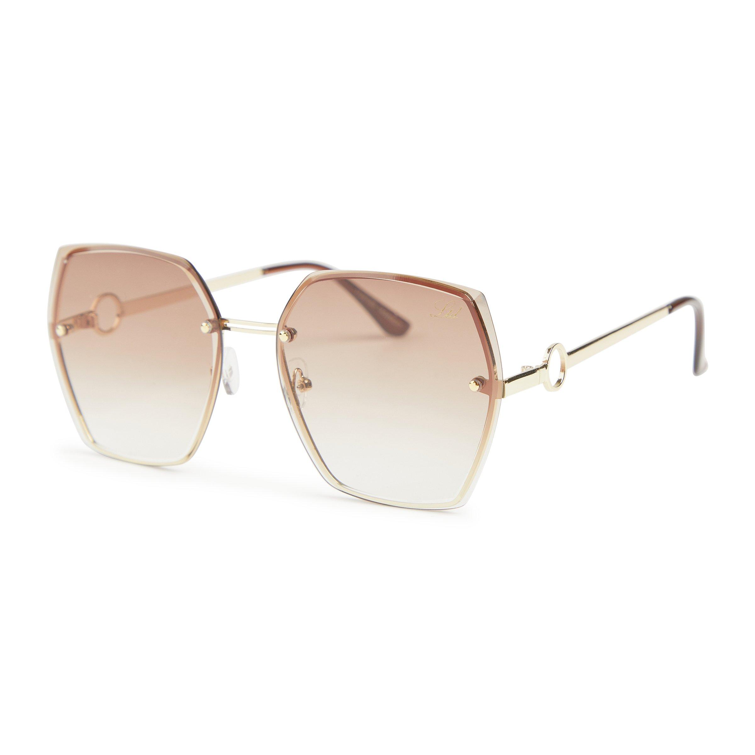 Sunglass Ru Brown Rimless Premium Sunglass (3197261) | Truworths