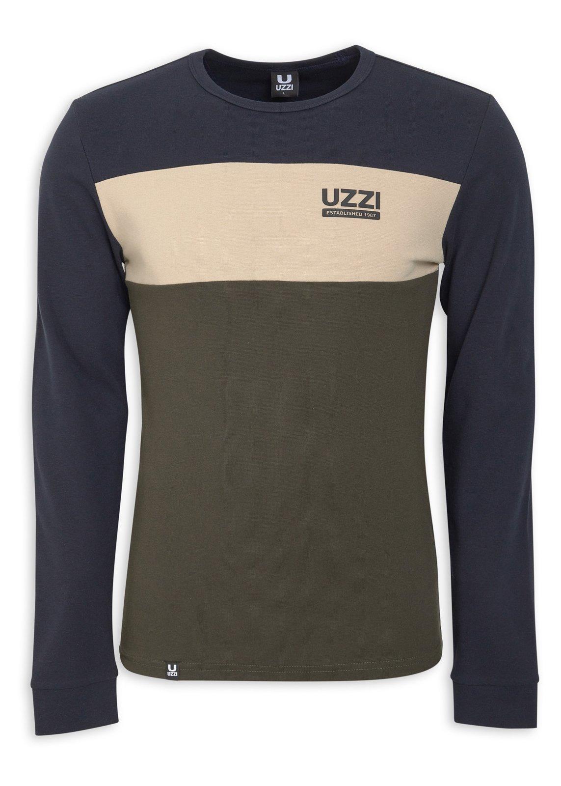 TSHIRT LONG SLEEVE STRIPE_NAVY GREEN main image 0