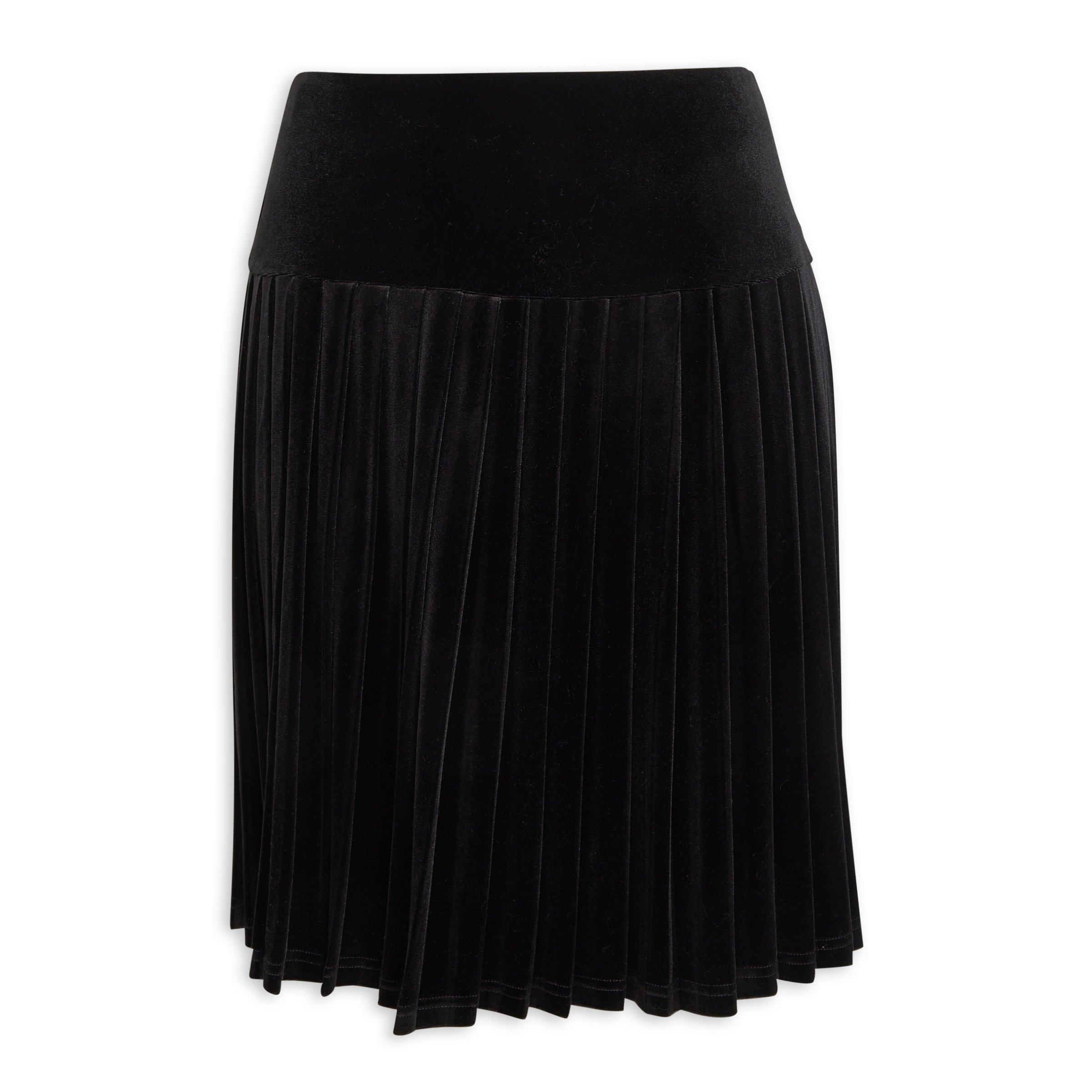 2717 Black Pleated Skirt Dress